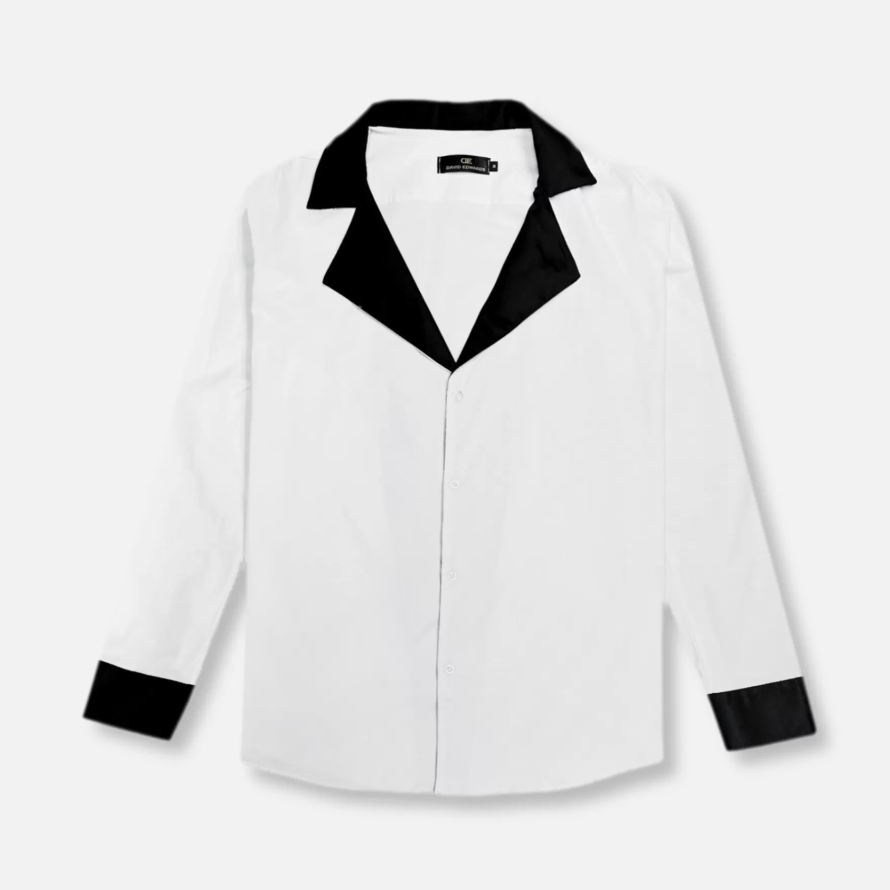 New Edition Fashion Dress Shirts-Devary Revere Collar Shirt White