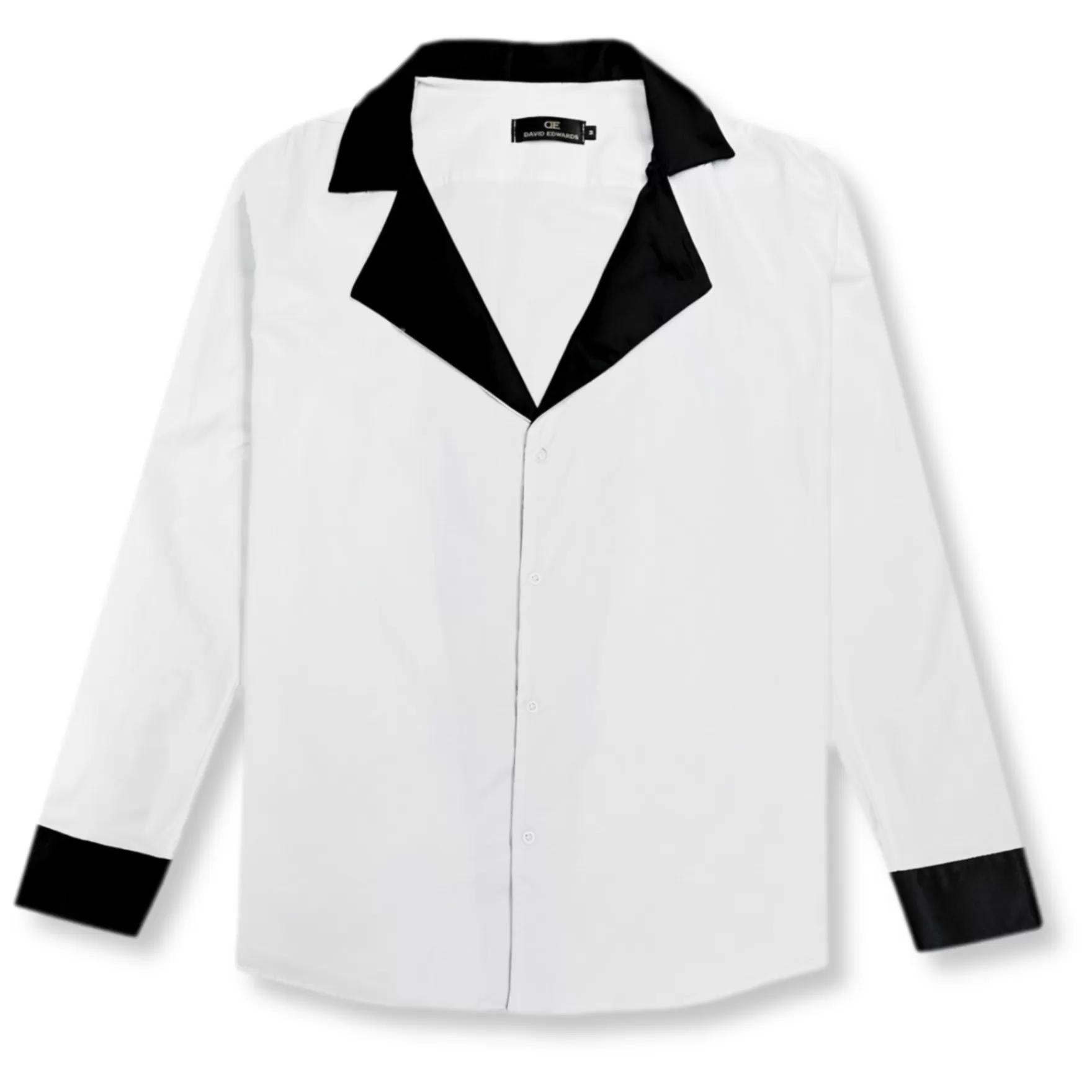 New Edition Fashion Dress Shirts-Devary Revere Collar Shirt White