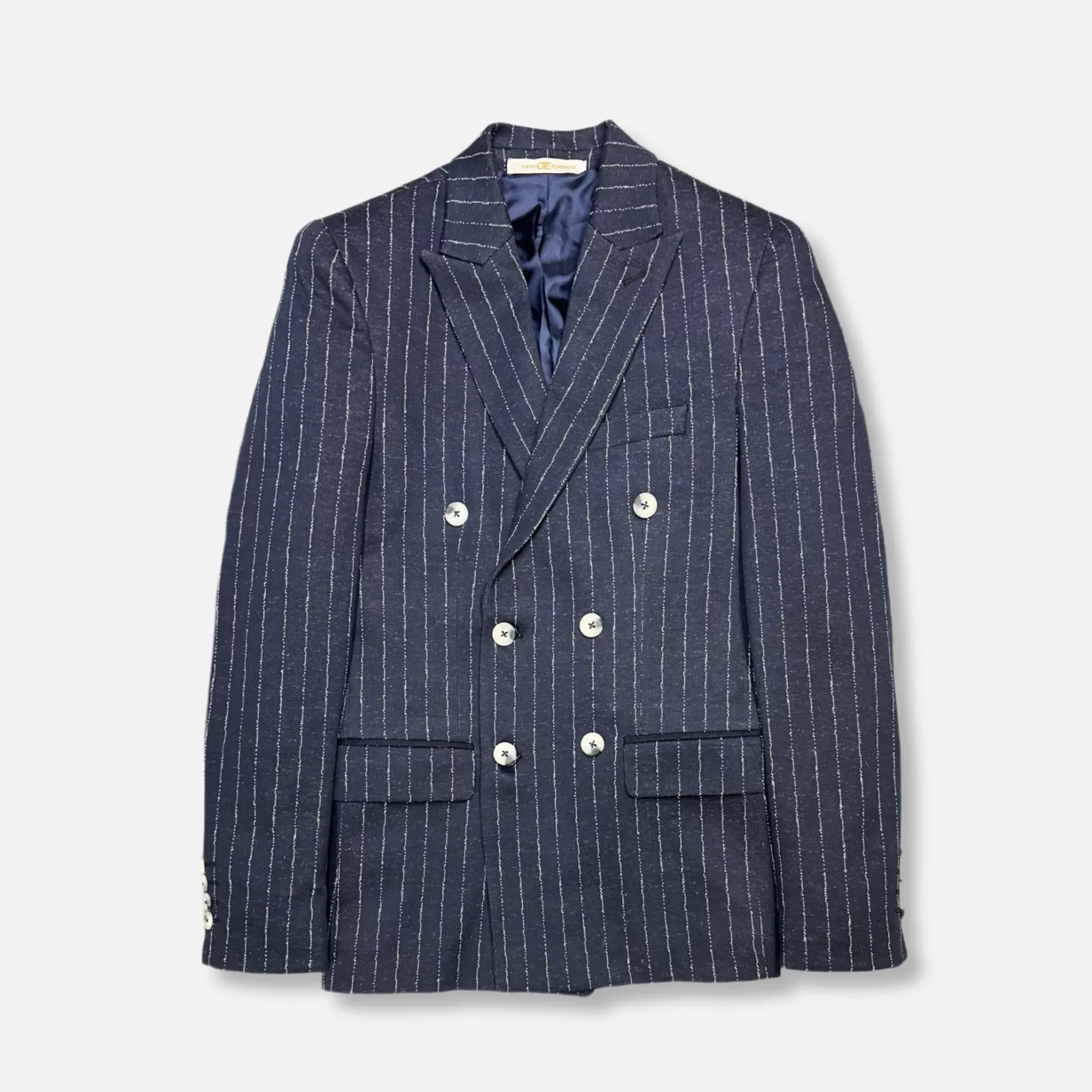 New Edition Fashion Blazers & Sportcoats-Devino Double Breasted Sport Jacket Navy