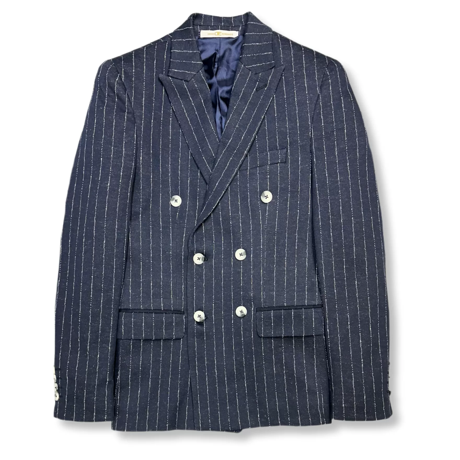 New Edition Fashion Blazers & Sportcoats-Devino Double Breasted Sport Jacket Navy