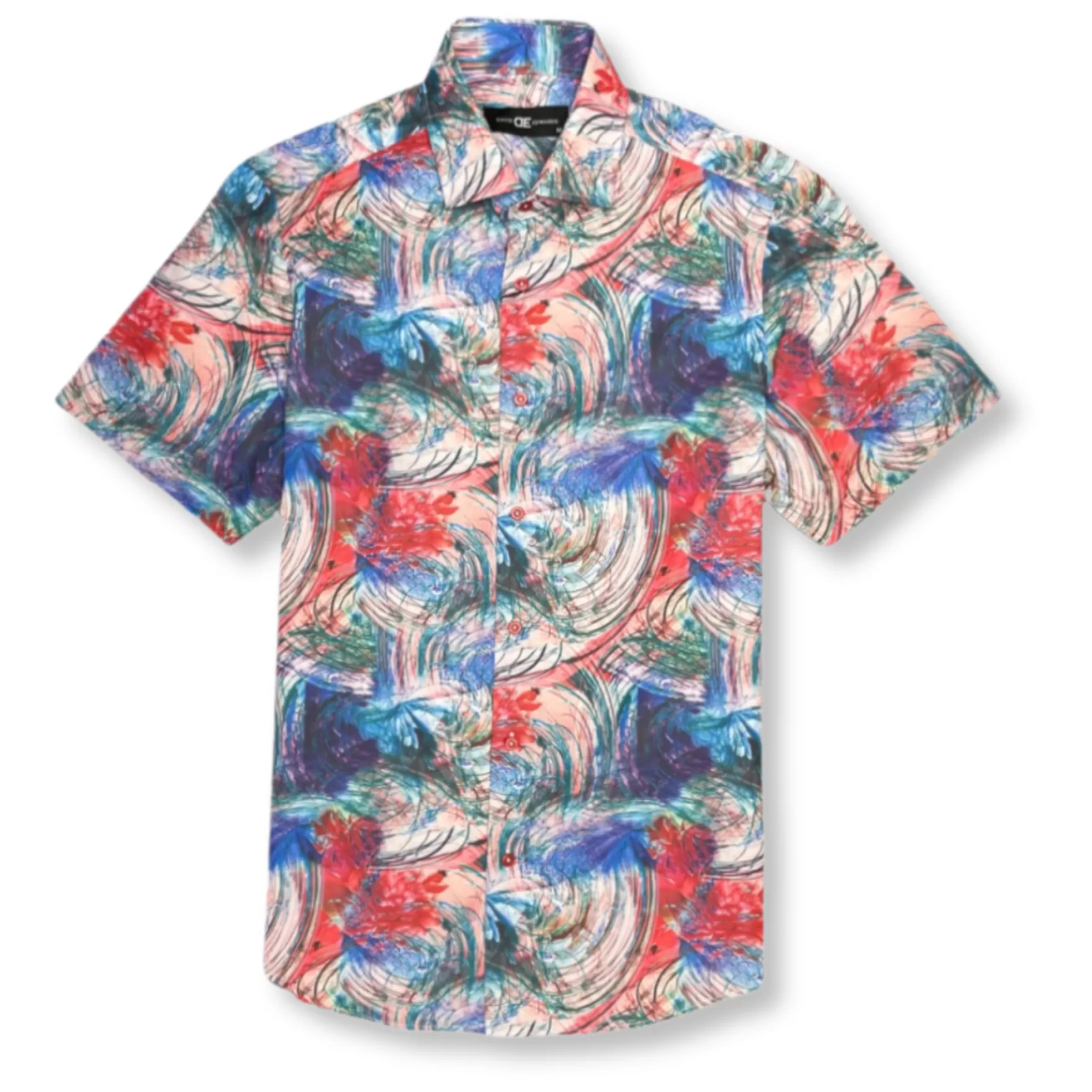 New Edition Fashion Button Downs-Dexton Short Sleeve Button Down Blue