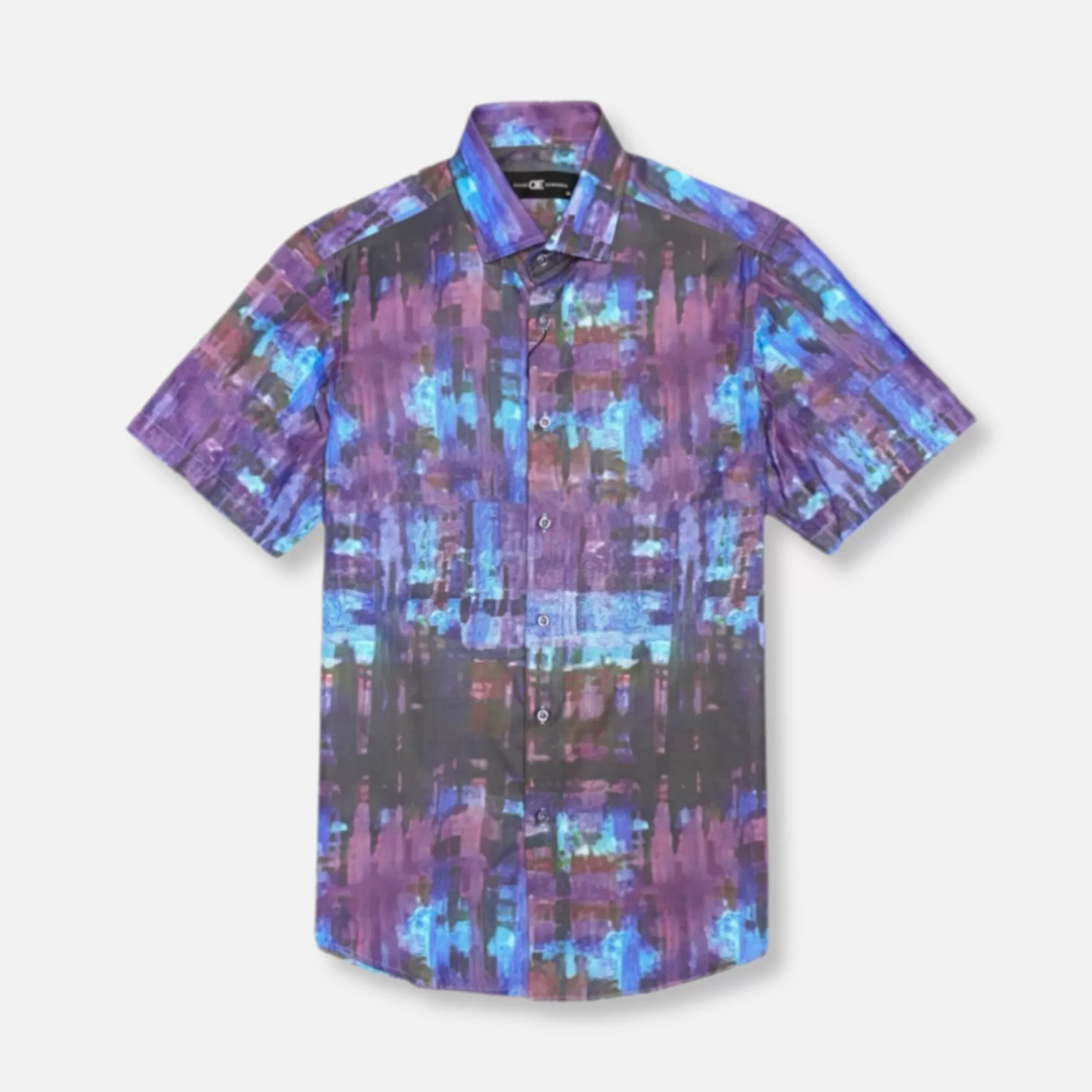 New Edition Fashion Button Downs-DiAngelo Short Sleeve Button Down Purple