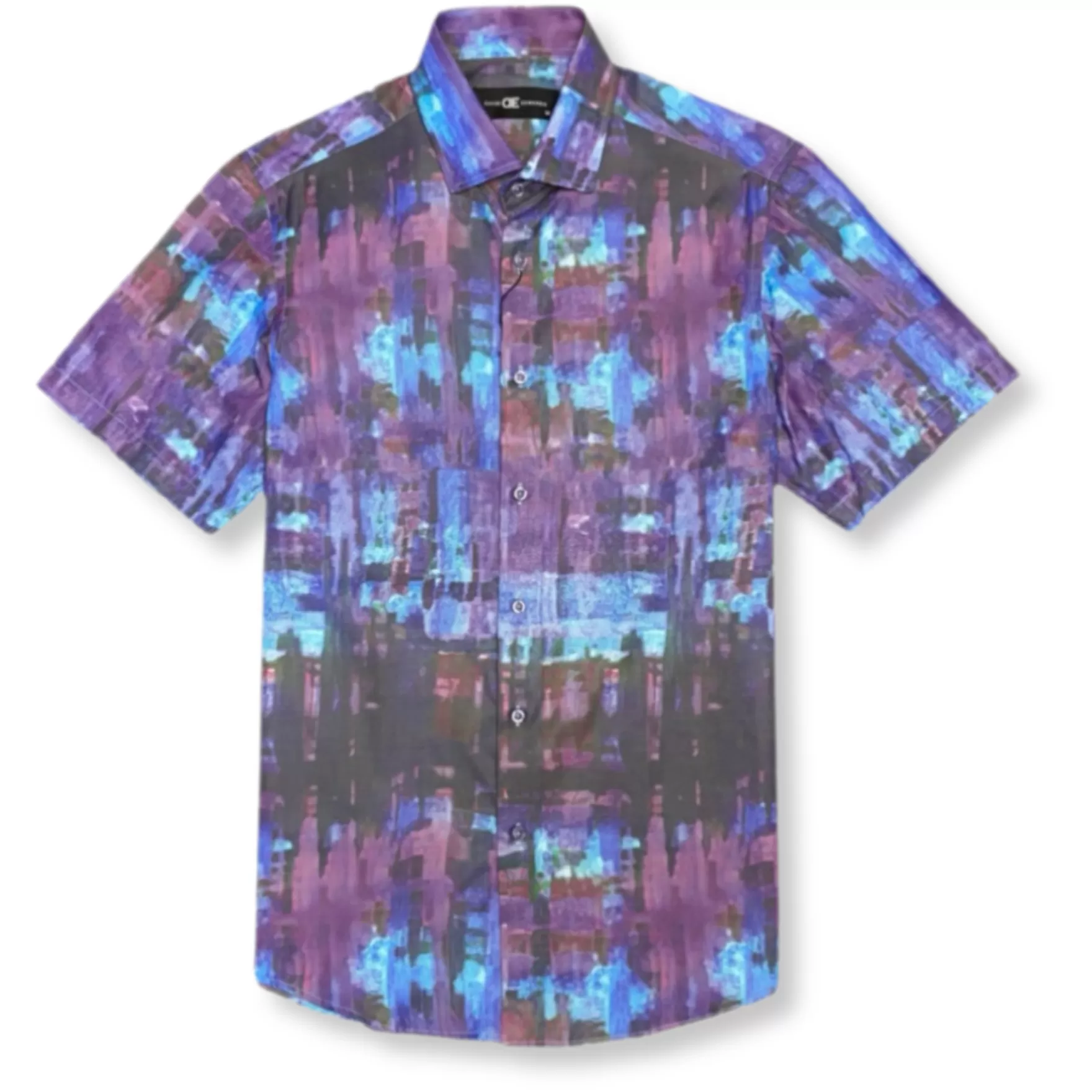 New Edition Fashion Button Downs-DiAngelo Short Sleeve Button Down Purple