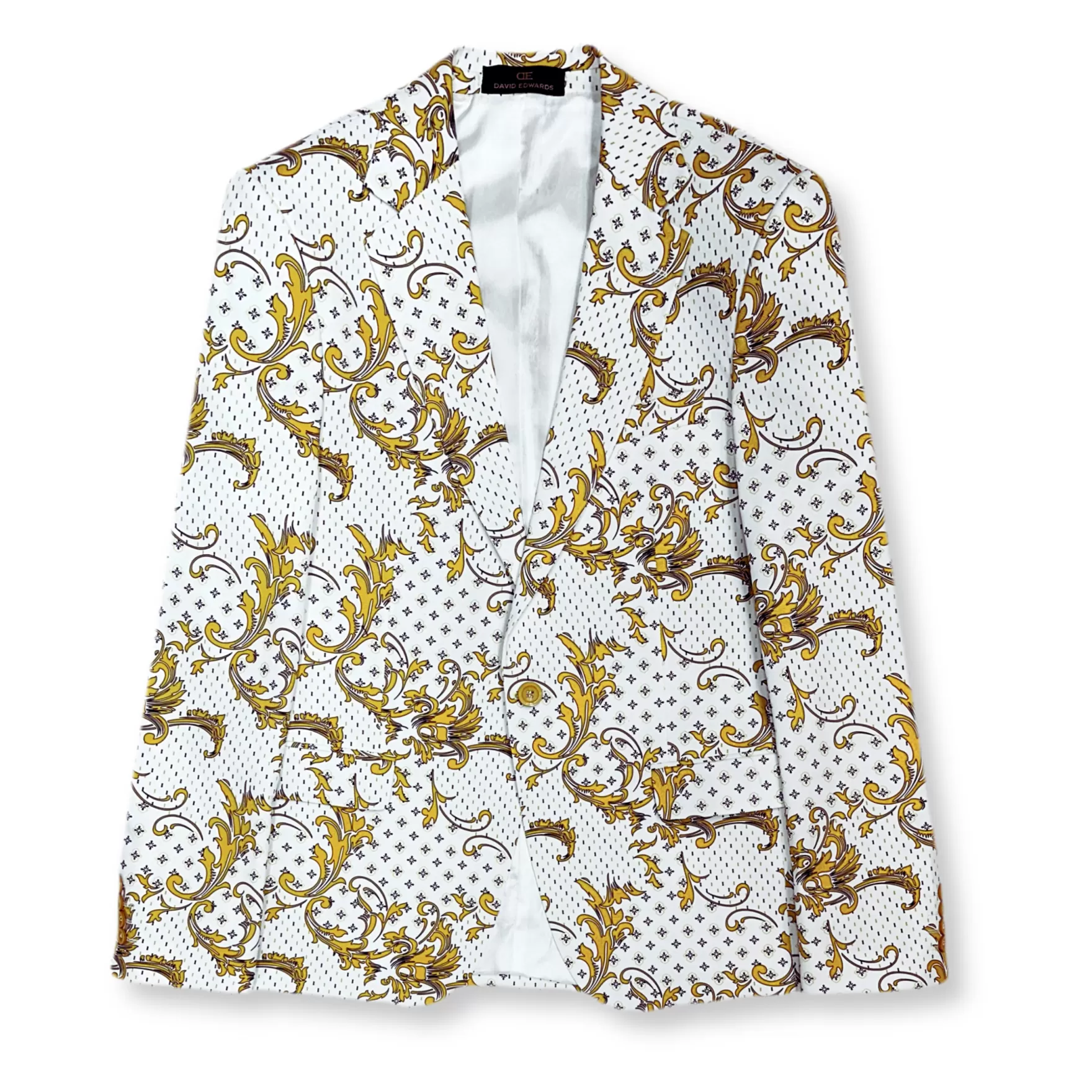 New Edition Fashion Blazers & Sportcoats-Diglio Baroque Blazer White