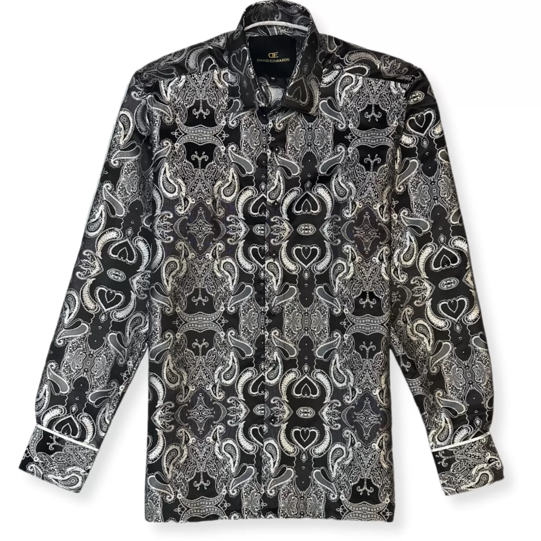 New Edition Fashion Button Downs-Dimona Long Sleeve Button Down Shirt Silver