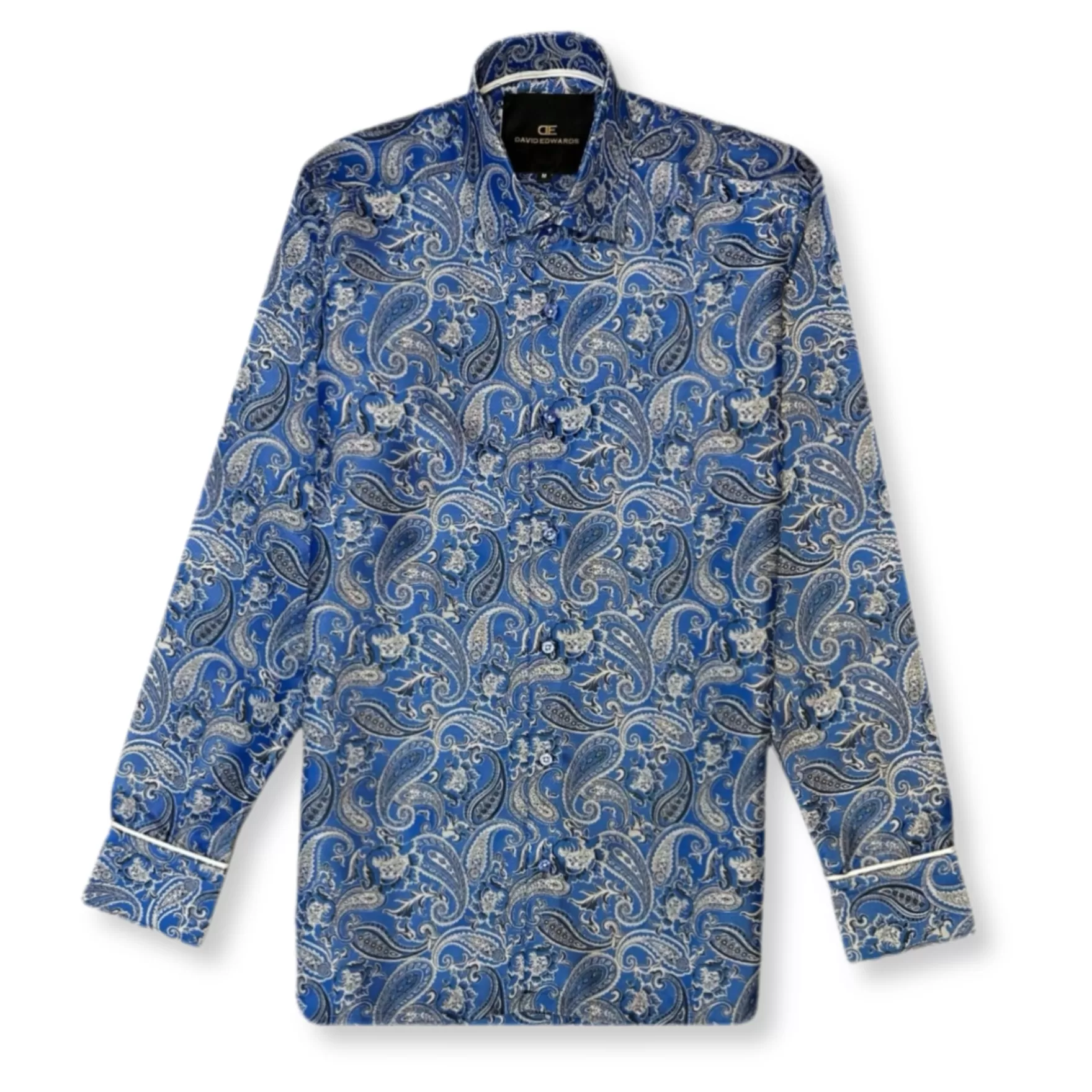 New Edition Fashion Button Downs-Dimona Long Sleeve Button Down Shirt Royal