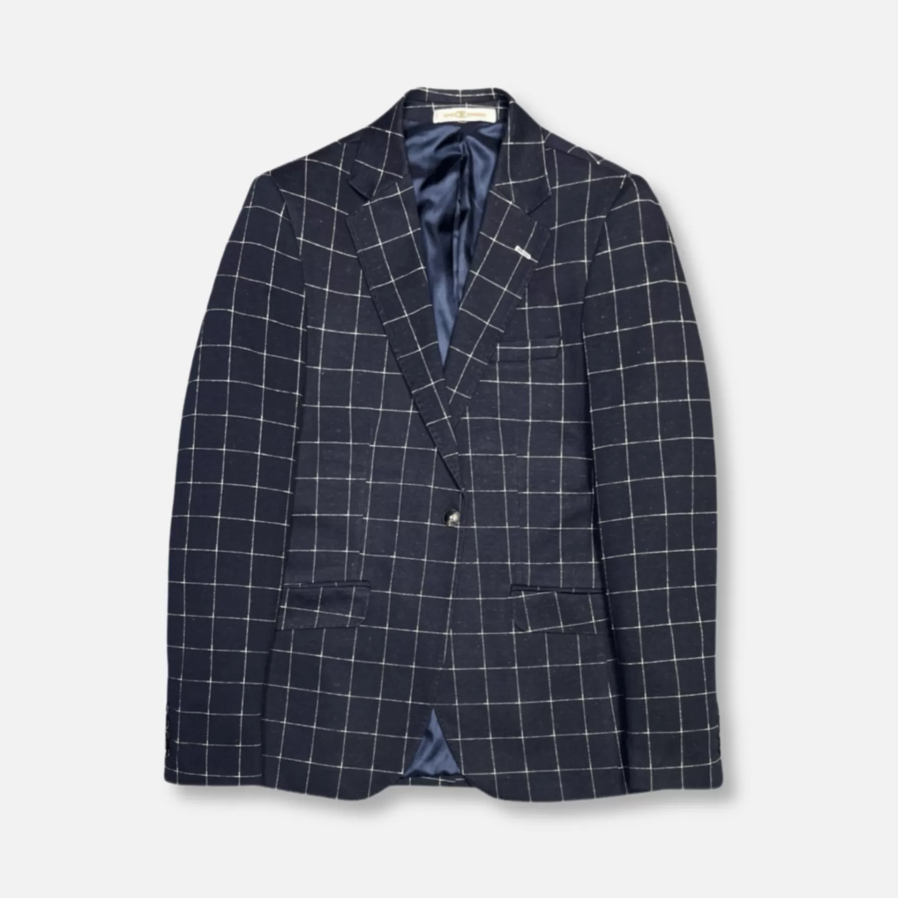 New Edition Fashion Suits-Doktor Windowpane Suit Navy