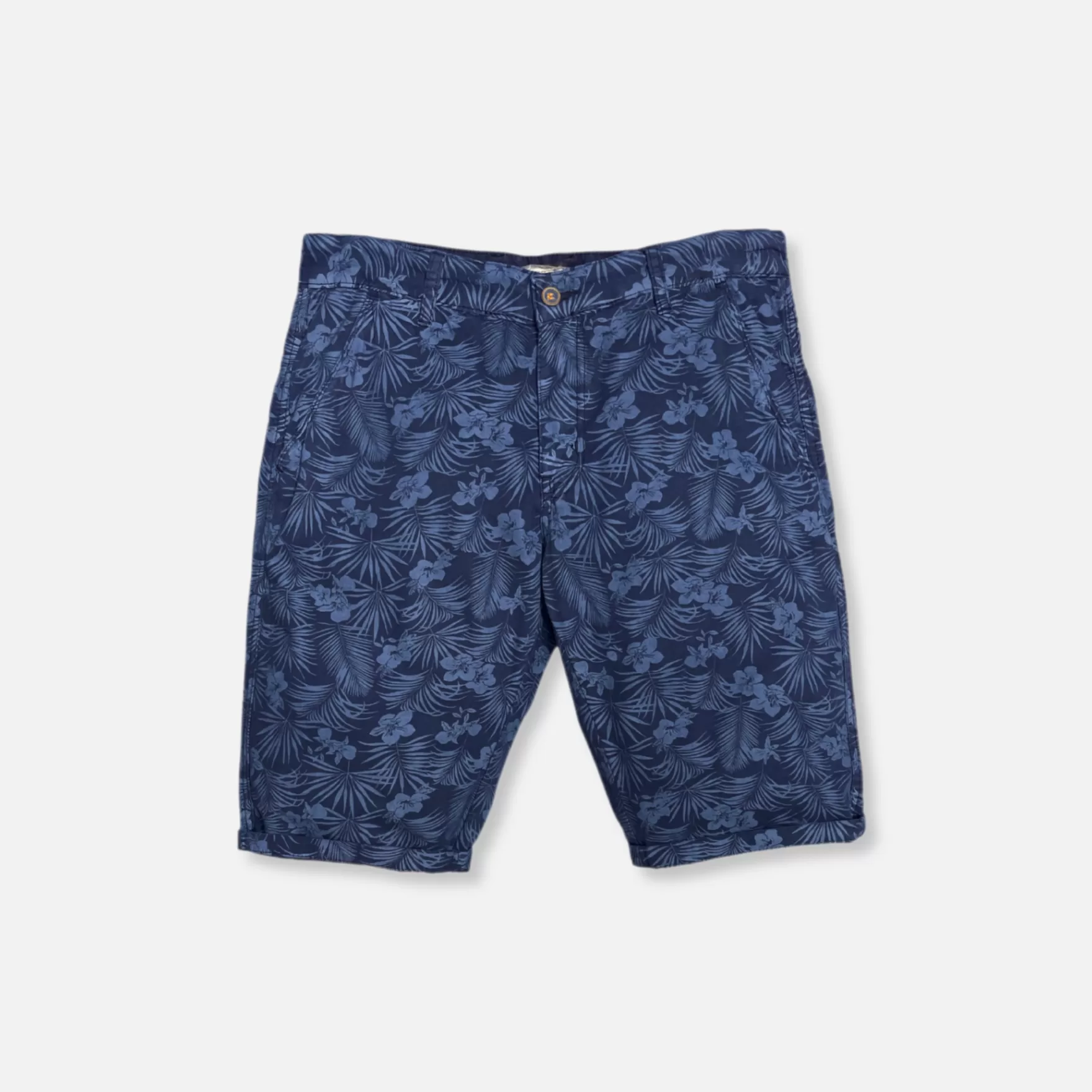 New Edition Fashion Pants | Shorts-Dominica Tropical Slim Shorts Navy