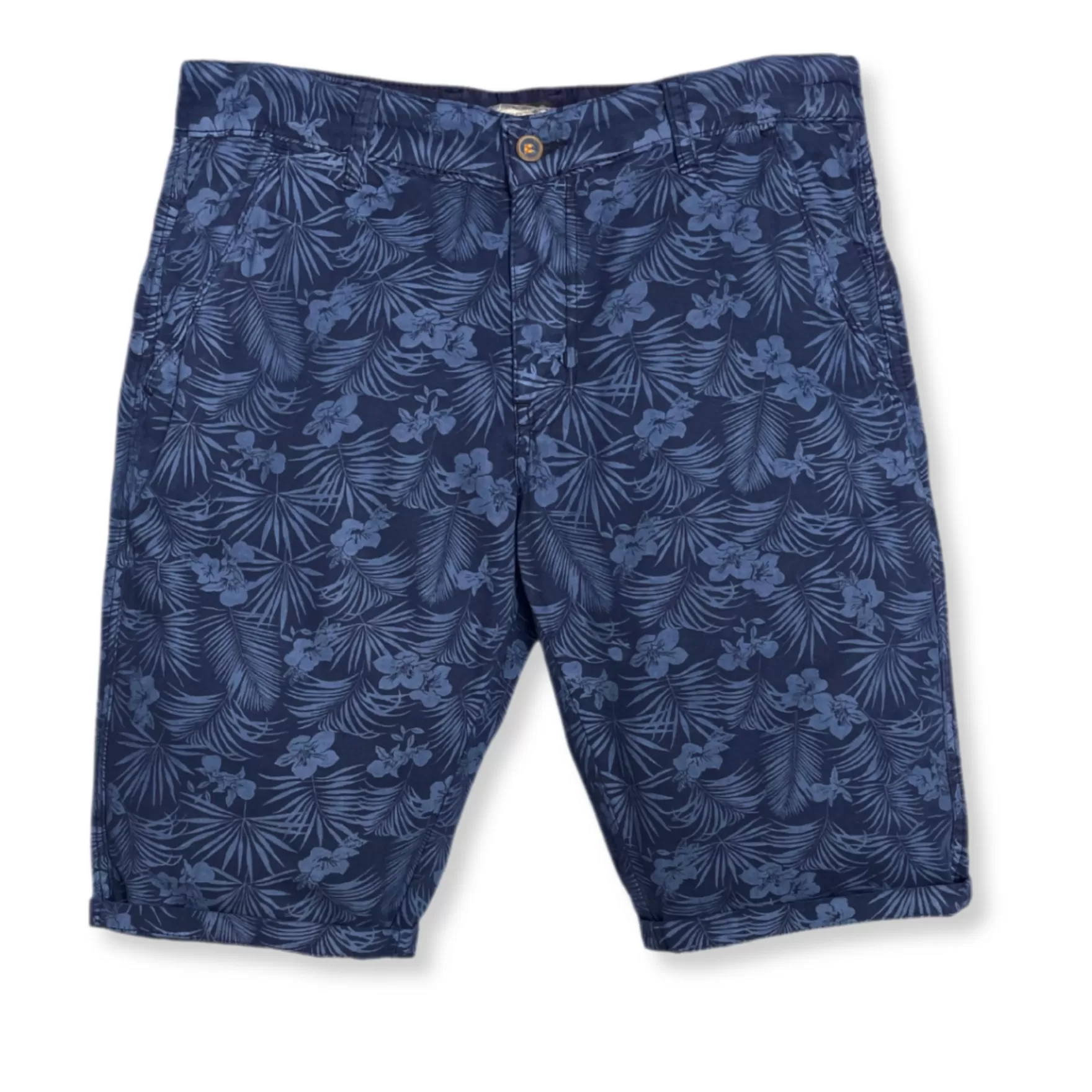 New Edition Fashion Pants | Shorts-Dominica Tropical Slim Shorts Navy