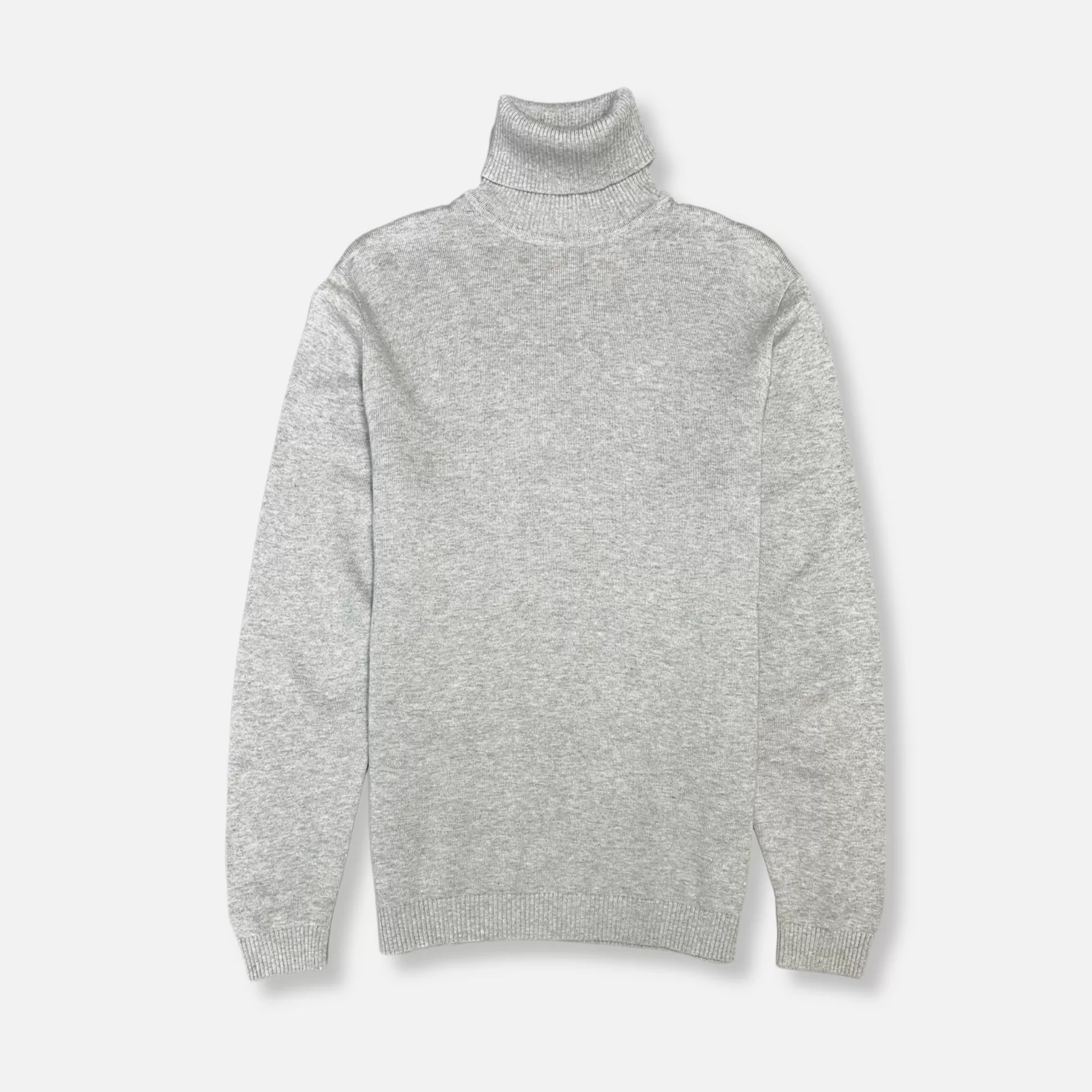 New Edition Fashion Sweaters-Donnie Turtleneck Sweater Light Grey