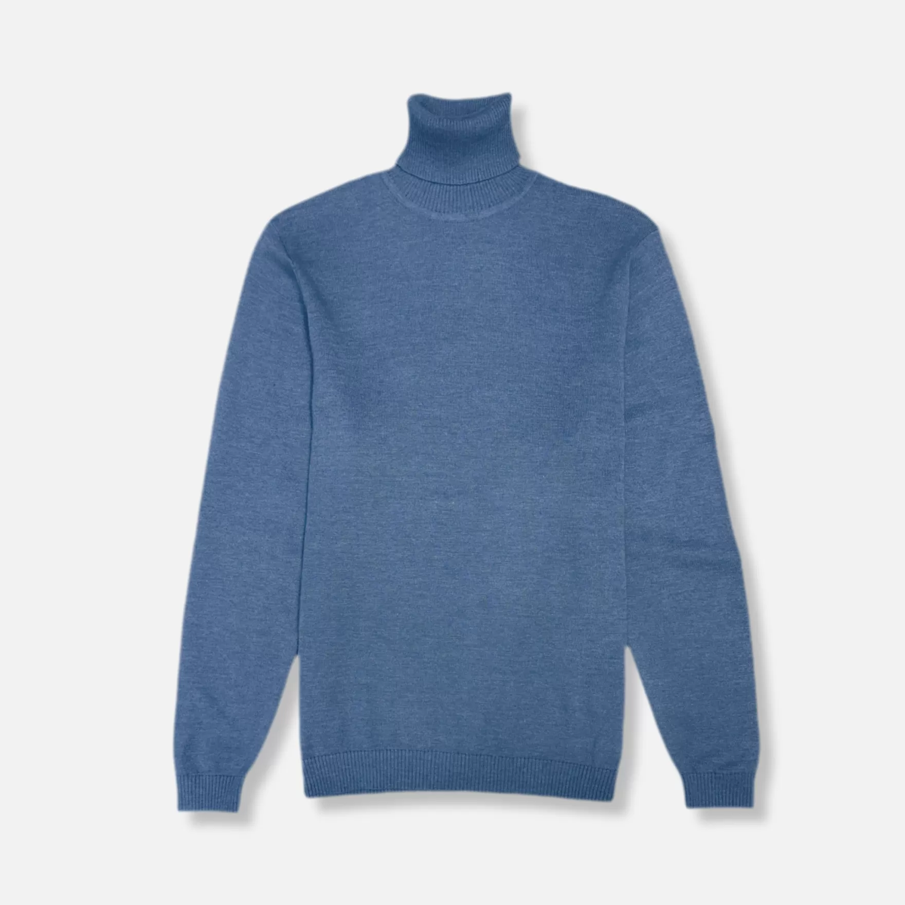 New Edition Fashion Sweaters-Donnie Turtleneck Sweater Heather Blue