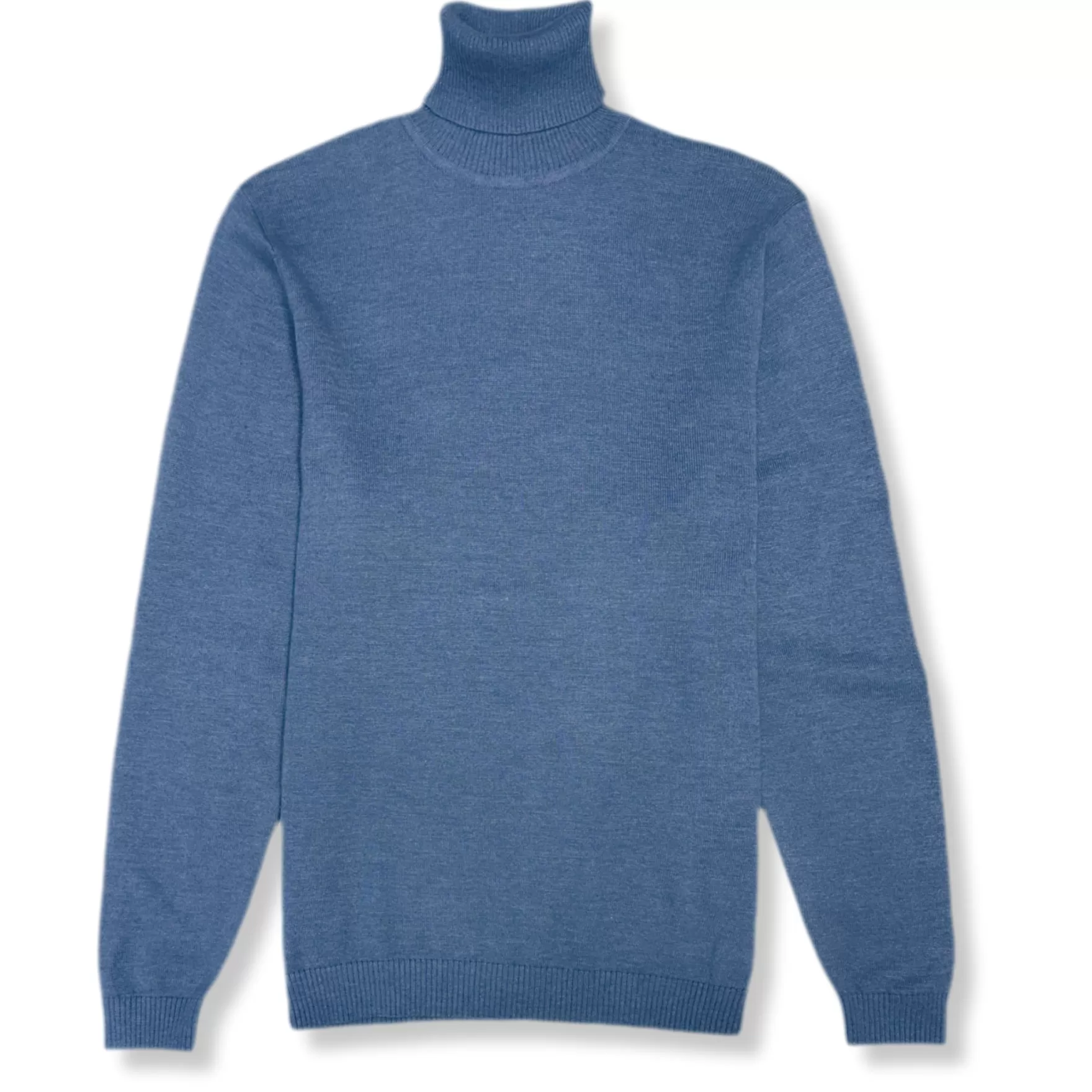 New Edition Fashion Sweaters-Donnie Turtleneck Sweater Heather Blue