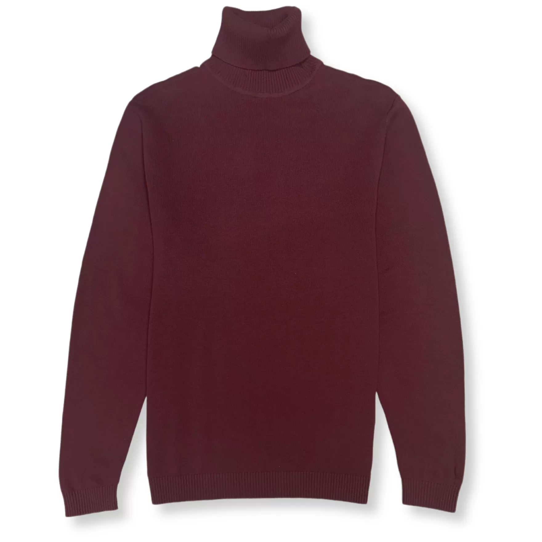 New Edition Fashion Sweaters-Donnie Turtleneck Sweater Burgundy