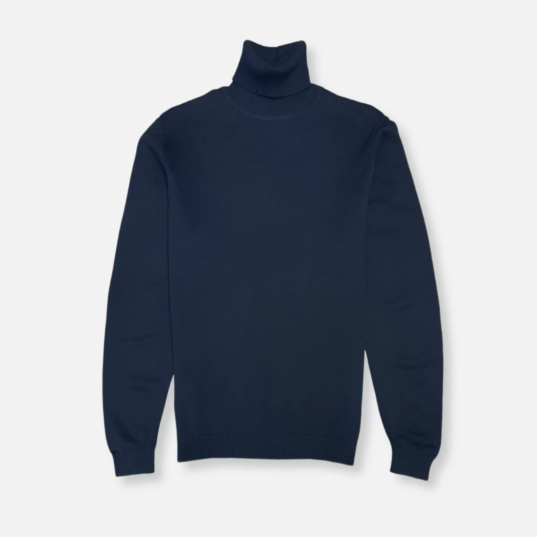 New Edition Fashion Sweaters-Donnie Turtleneck Sweater Navy