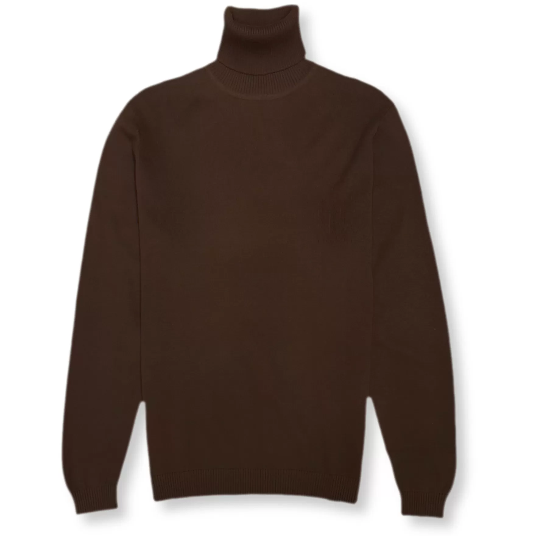 New Edition Fashion Sweaters-Donnie Turtleneck Sweater Brown