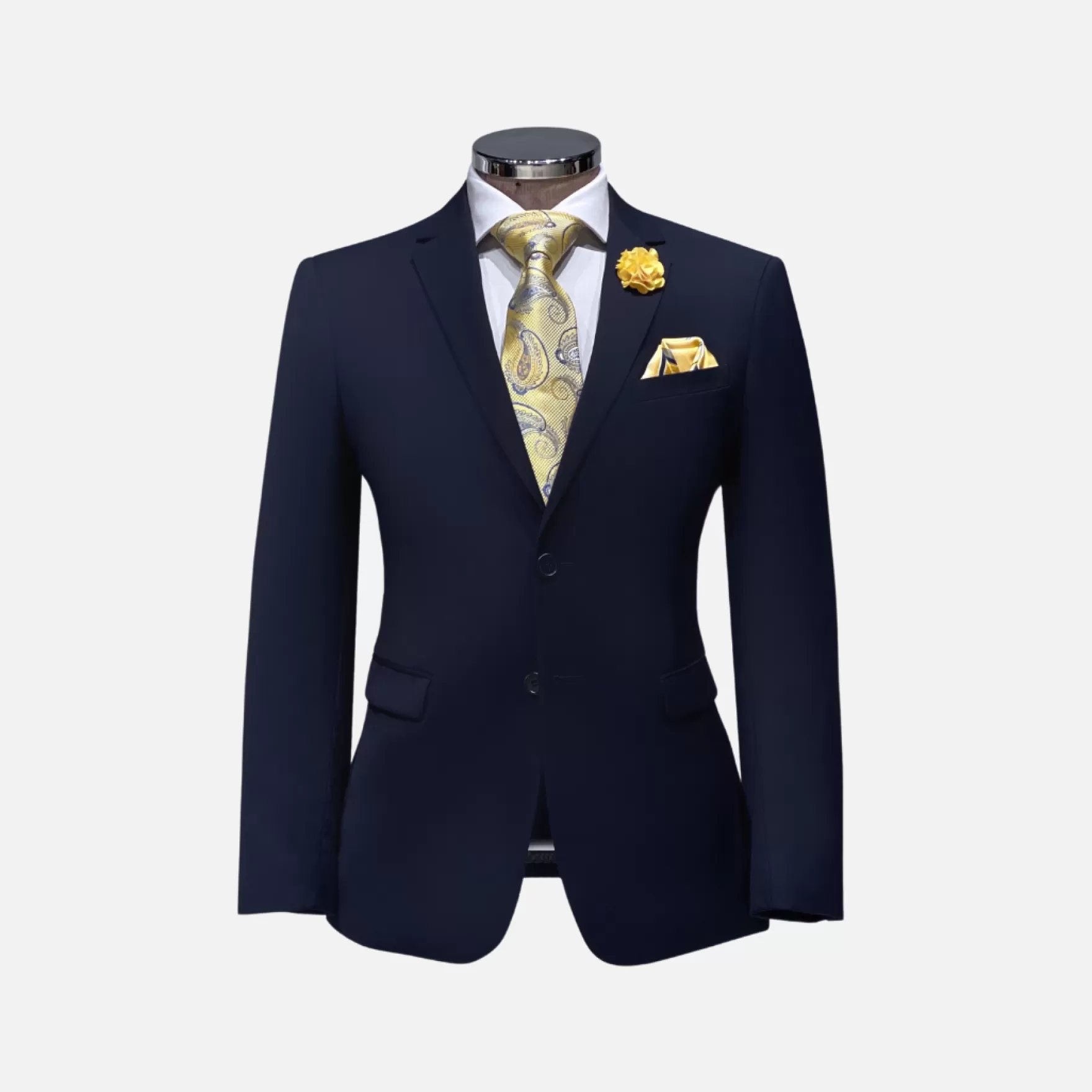 New Edition Fashion Suits-Doug Solid Suit Navy