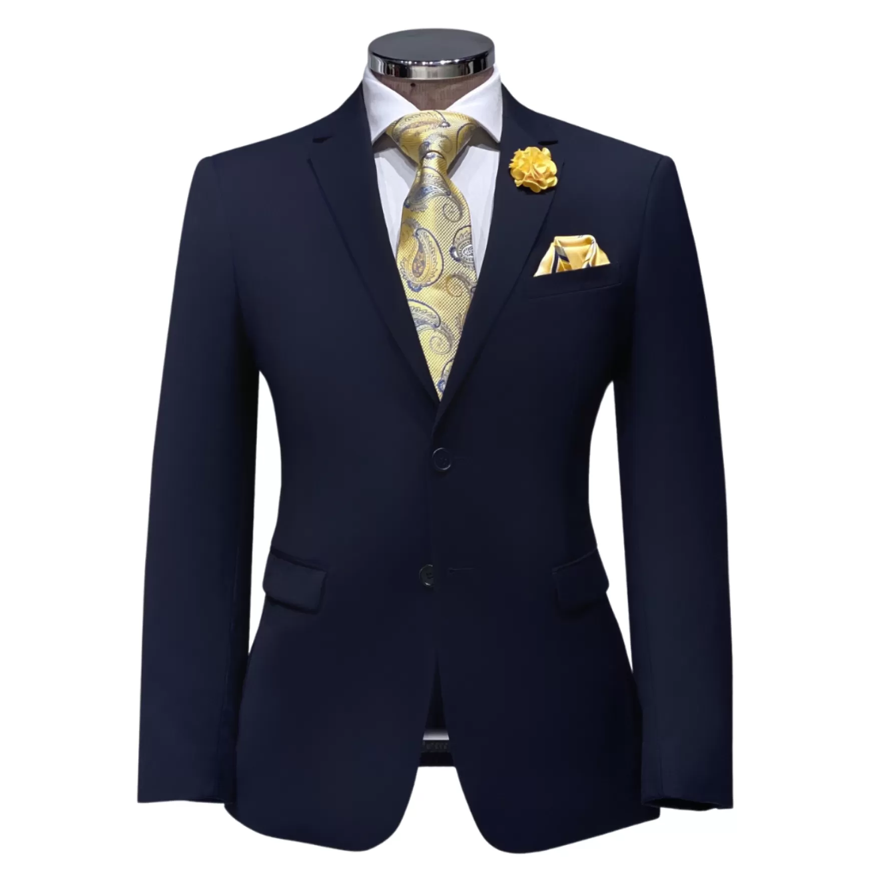 New Edition Fashion Suits-Doug Solid Suit Navy