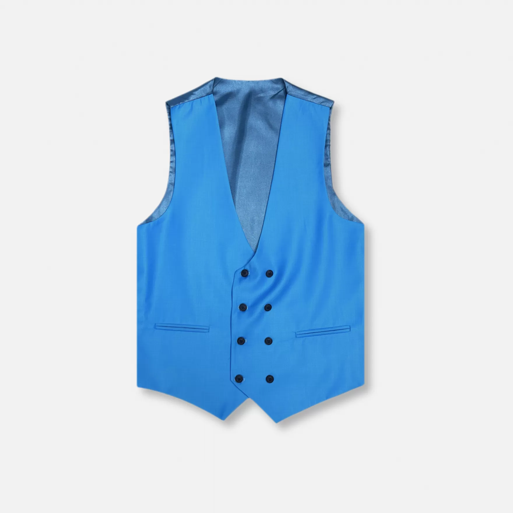 New Edition Fashion Suits-Doughton Vested Suit Blue