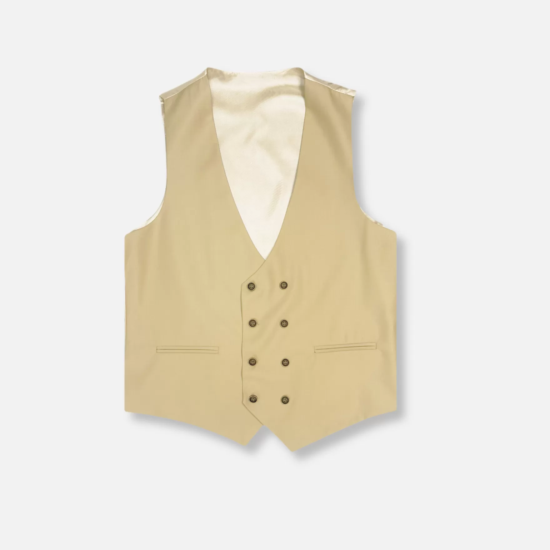 New Edition Fashion Suits-Doughton Vested Suit Beige