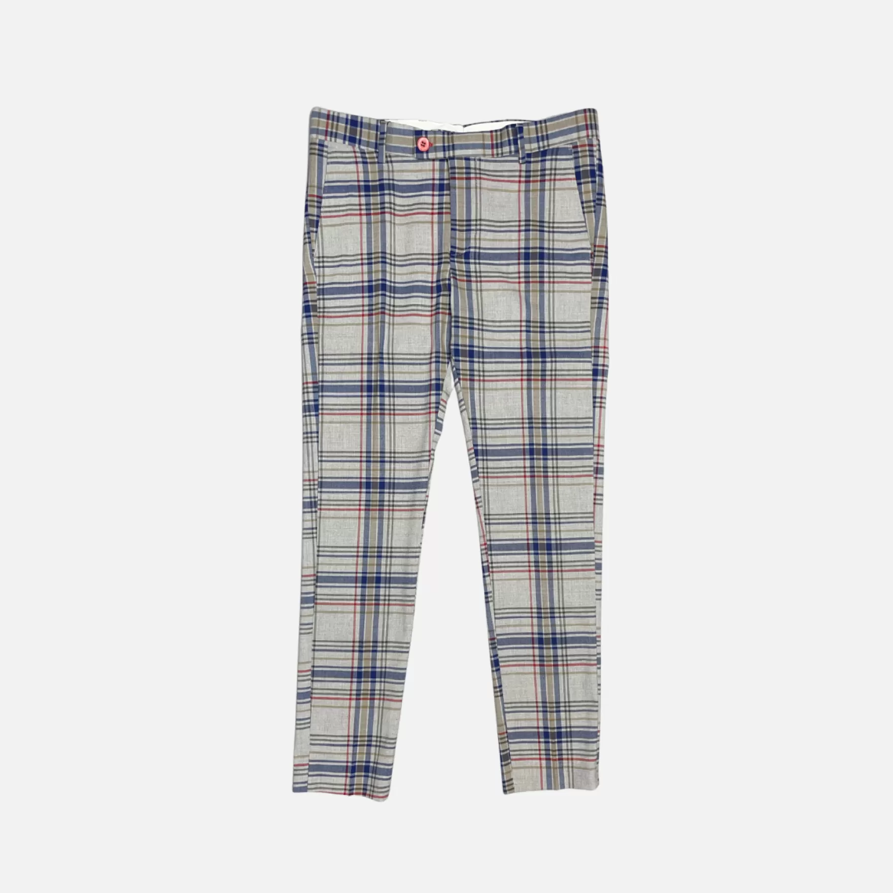 New Edition Fashion Pants | Dress Pants-Dourados Plaid Pants Grey