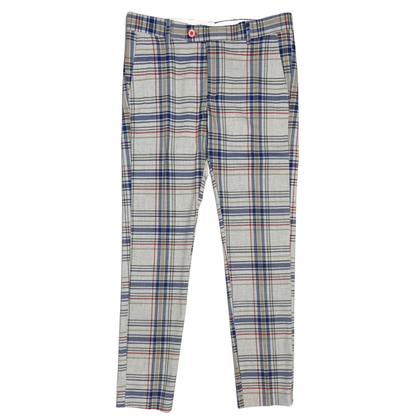 New Edition Fashion Pants | Dress Pants-Dourados Plaid Pants Grey