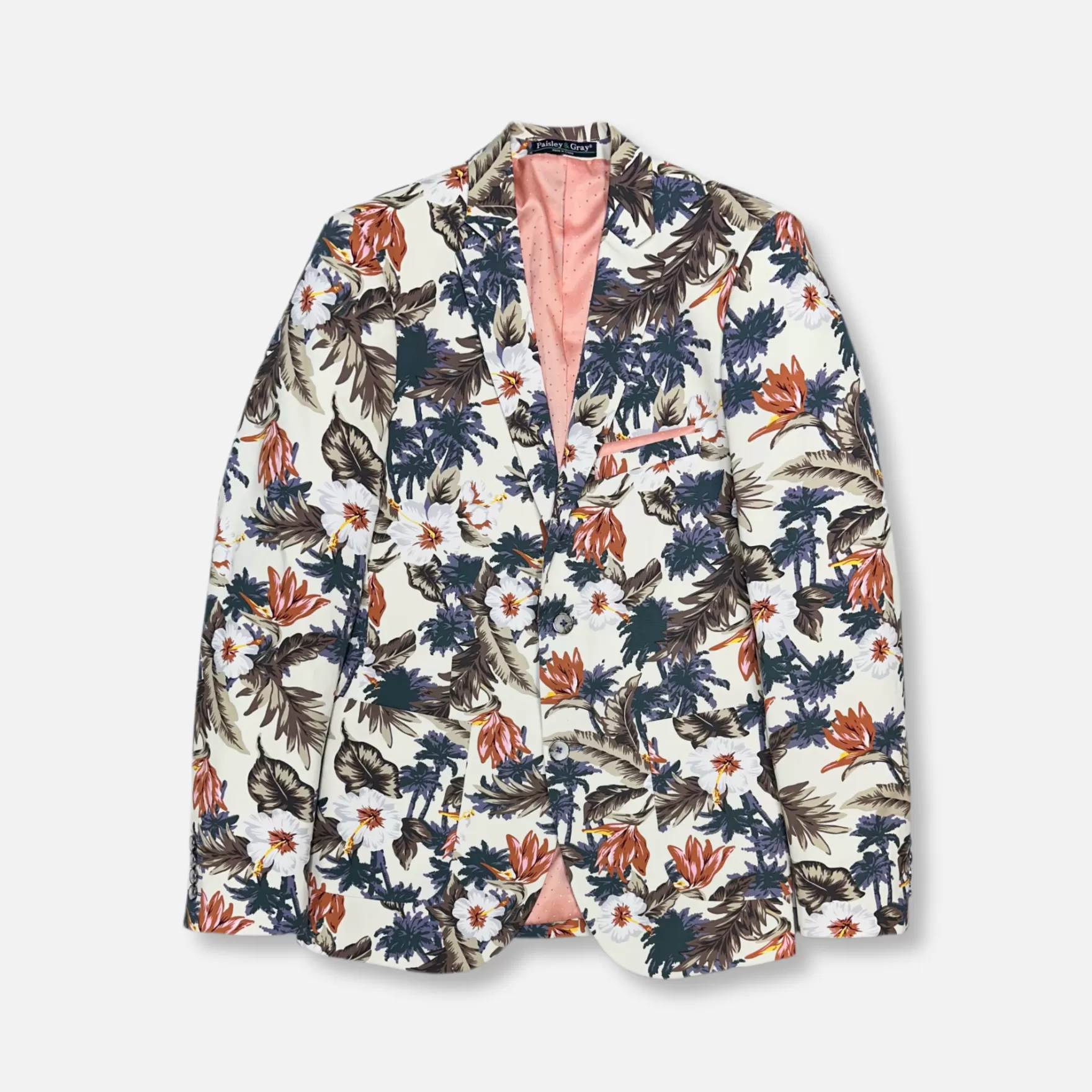 New Edition Fashion Blazers & Sportcoats-Dover Floral Notch Jacket Off White Floral