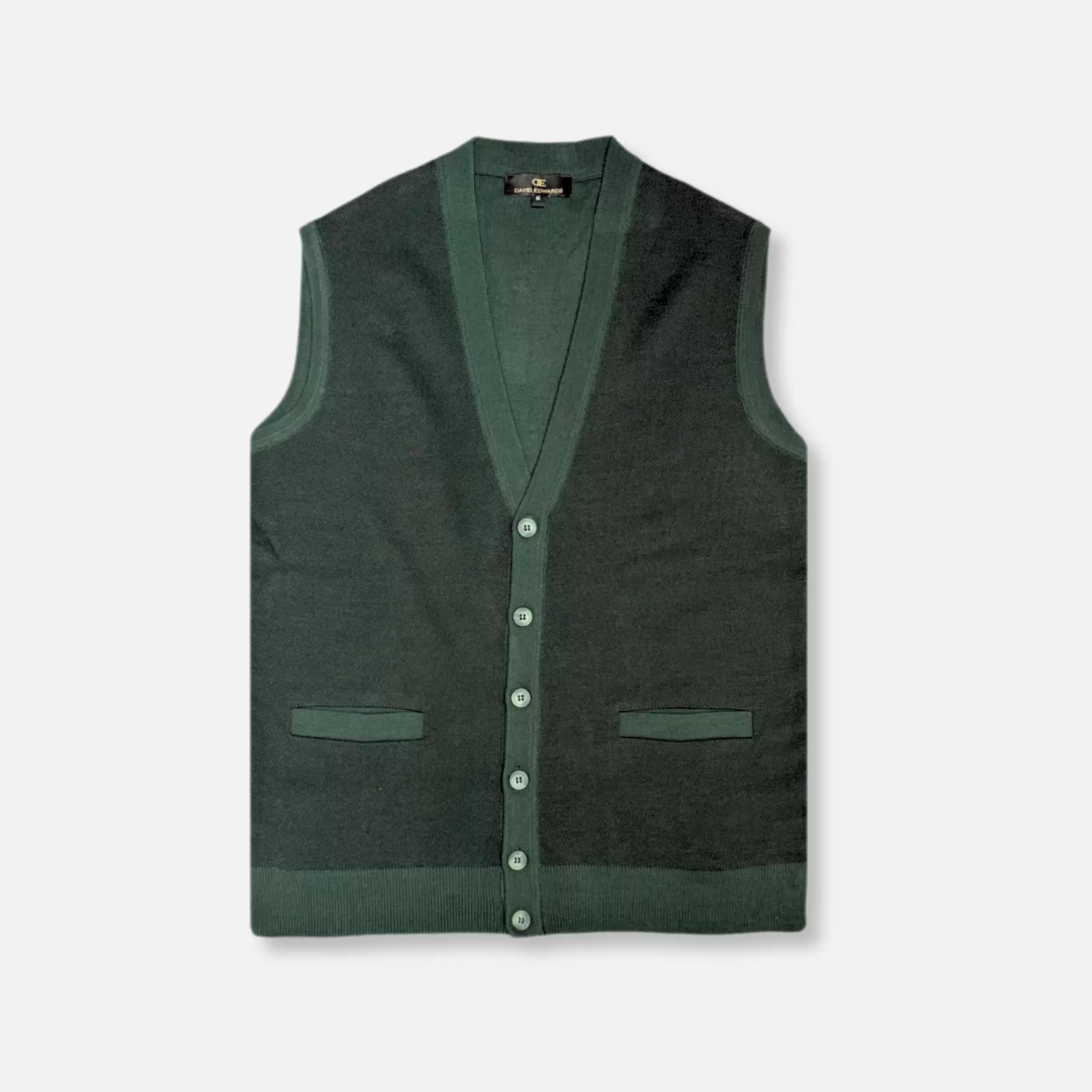 New Edition Fashion Vests-Dowlin Solid Knitted Sweater Vest Hunter