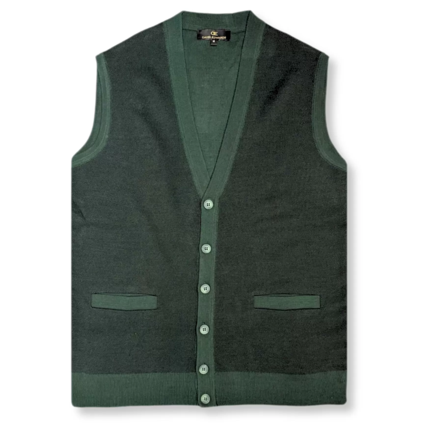 New Edition Fashion Vests-Dowlin Solid Knitted Sweater Vest Hunter