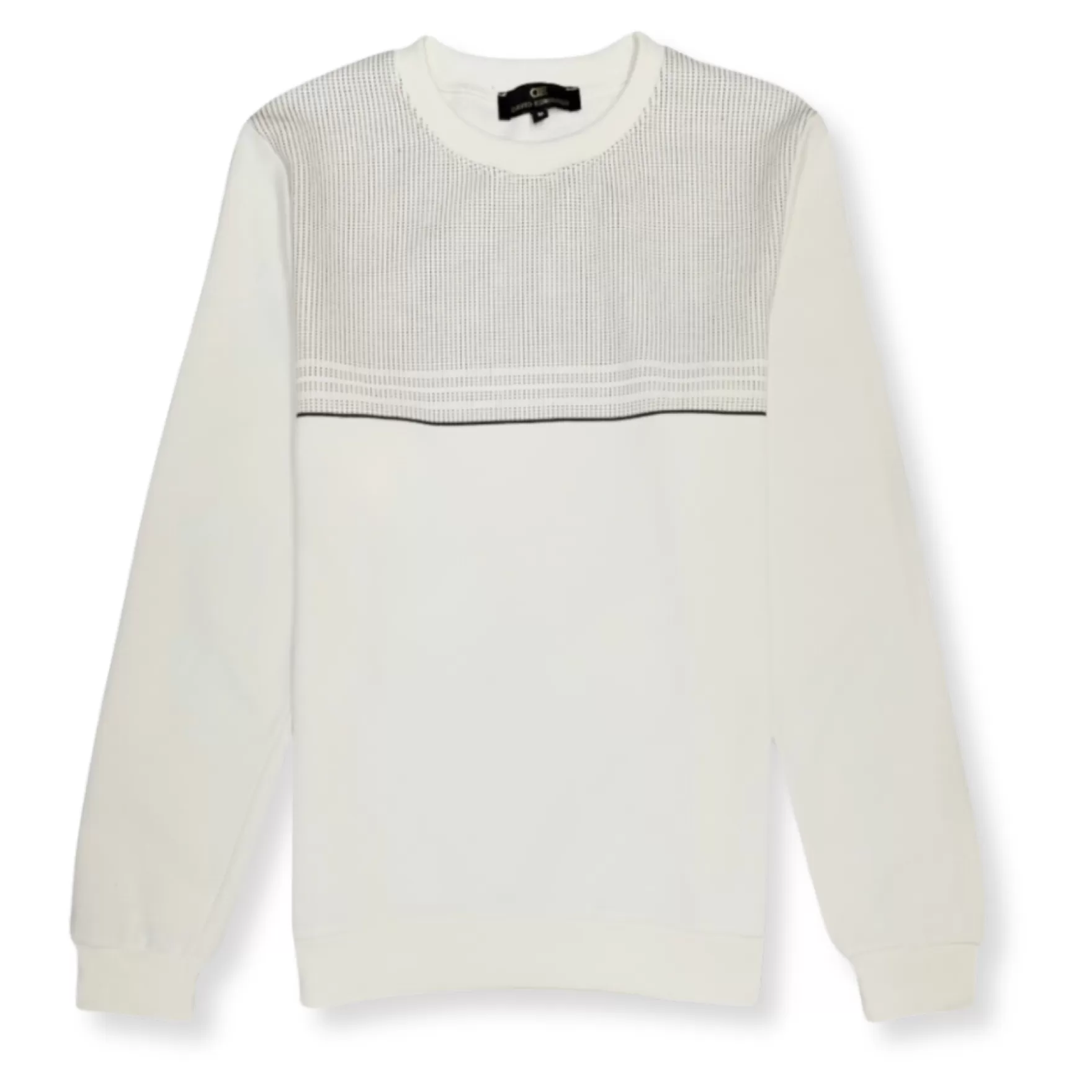 New Edition Fashion Sweaters-Drapkin Dotted Crewneck Sweatshirt Ecru