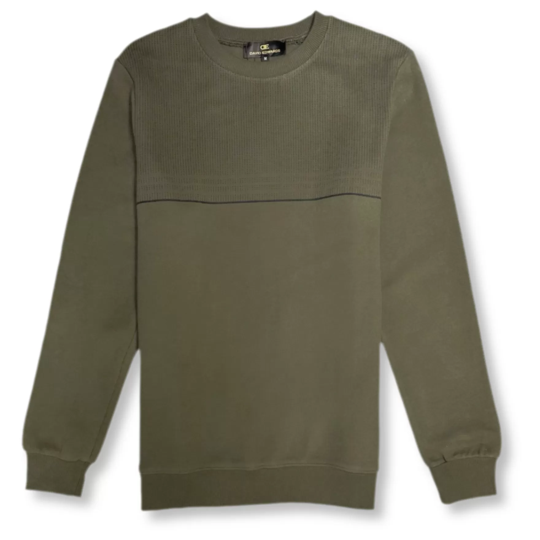 New Edition Fashion Sweaters-Drapkin Dotted Crewneck Sweatshirt Olive