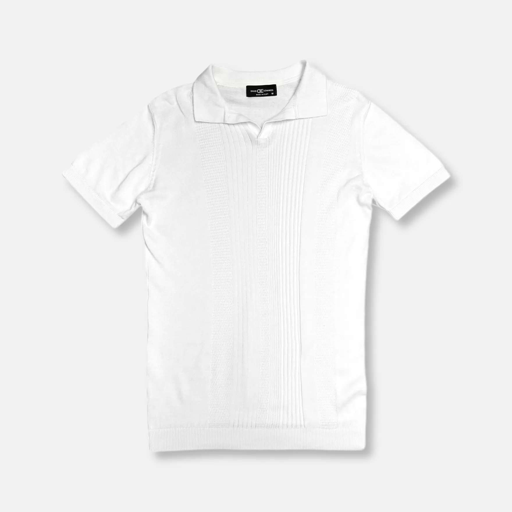 Needle & Thread Polos-Drexler Knitted Polo Shirt White