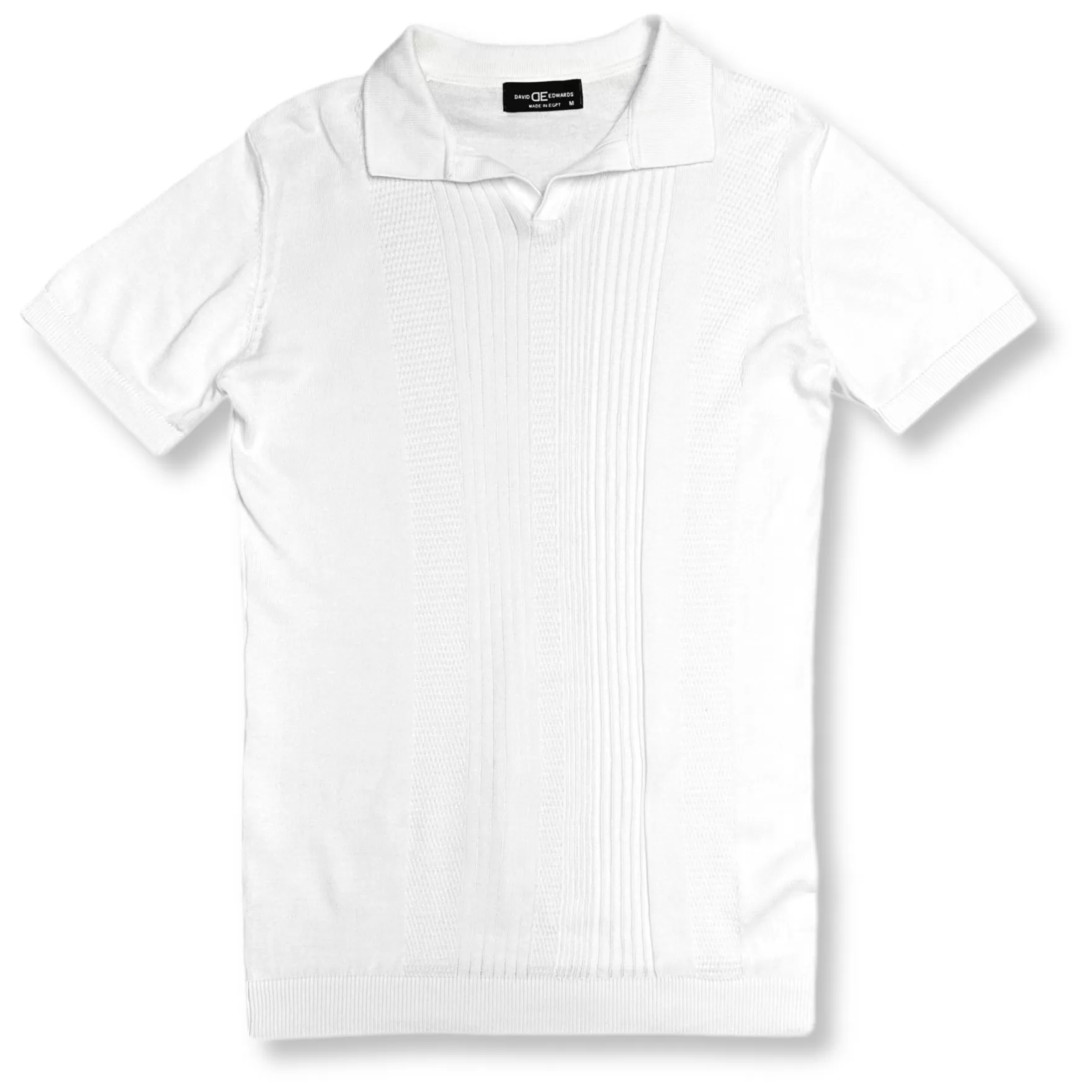 Needle & Thread Polos-Drexler Knitted Polo Shirt White