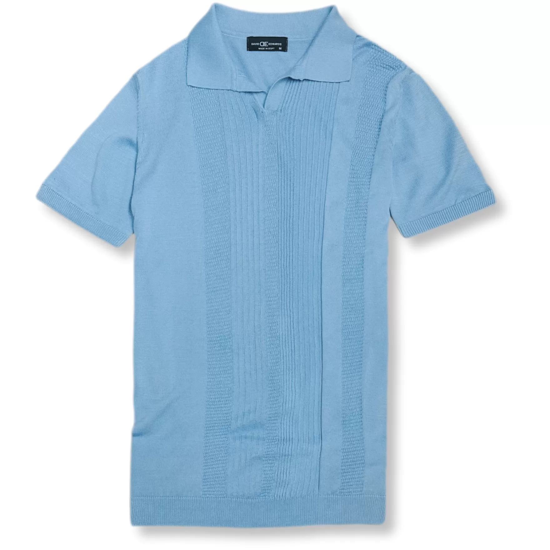 Needle & Thread Polos-Drexler Knitted Polo Shirt Light Blue