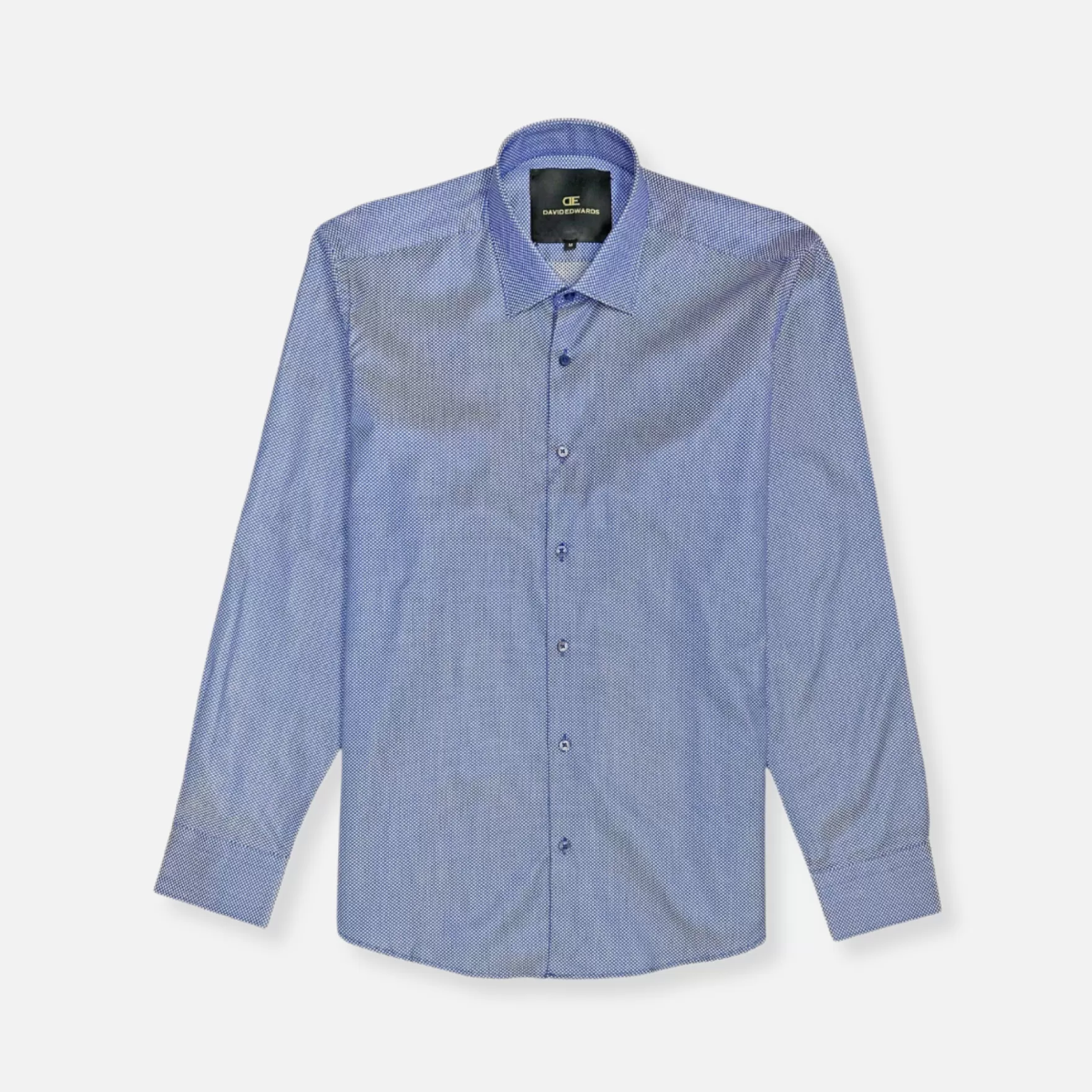 New Edition Fashion Dress Shirts-Dripps Long Sleeve Button Down Shirt Blue