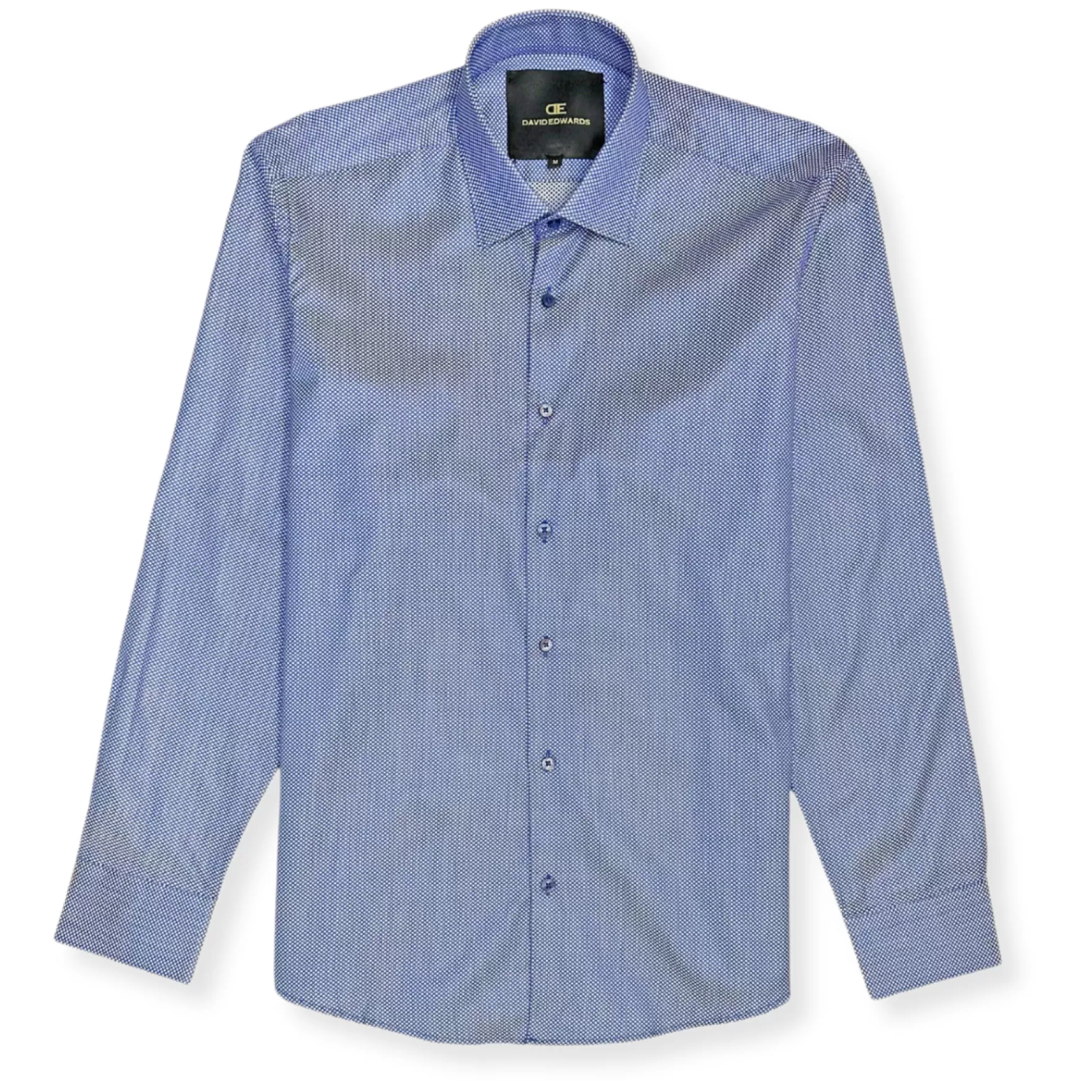 New Edition Fashion Dress Shirts-Dripps Long Sleeve Button Down Shirt Blue