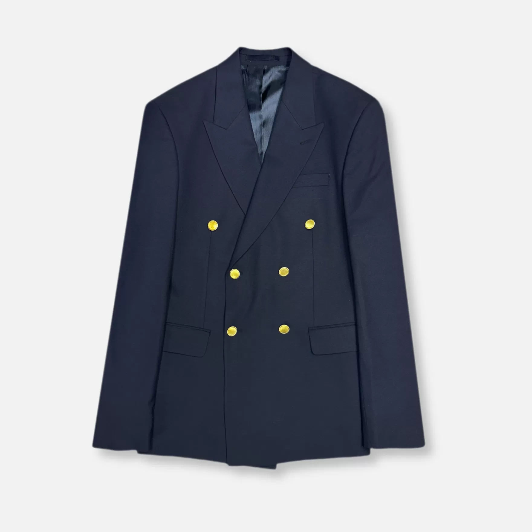 New Edition Fashion Suits-Du2019Acquisto Double Breasted Suit Navy