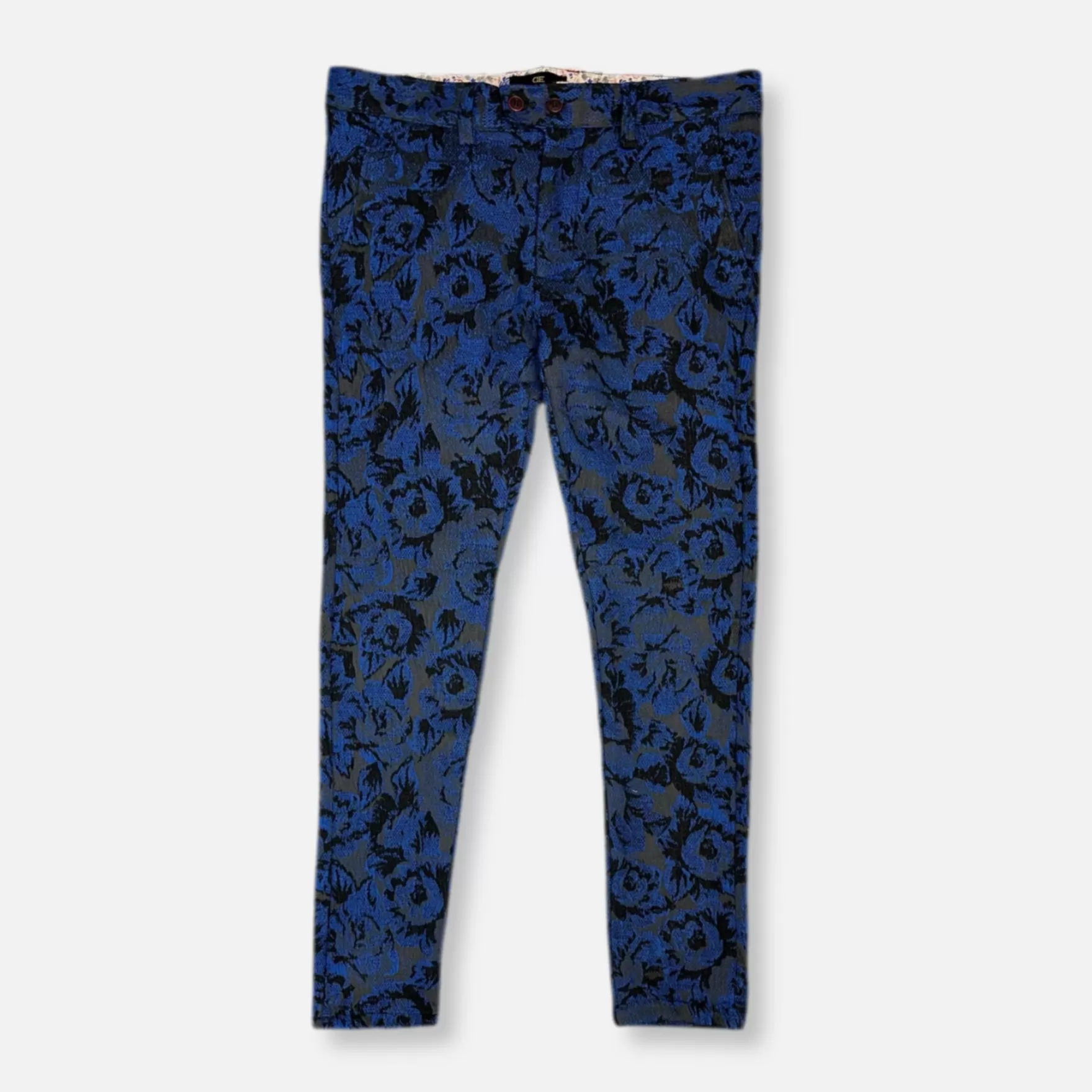 New Edition Fashion Pants | Dress Pants-Duenes Skinny Cropped Knit Pants Blue