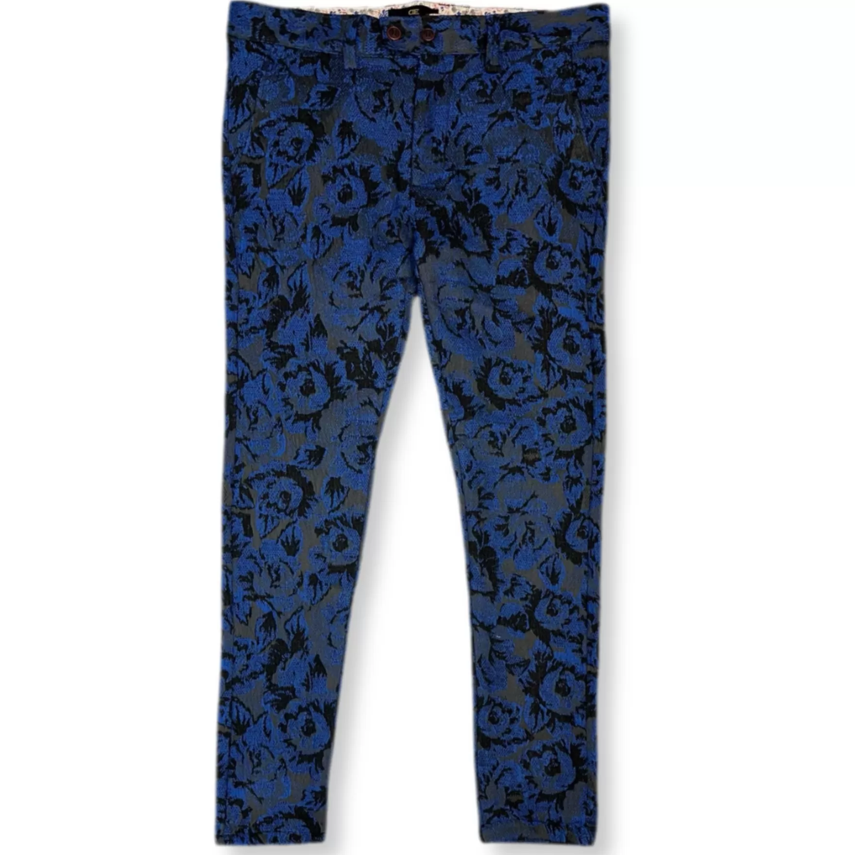 New Edition Fashion Pants | Dress Pants-Duenes Skinny Cropped Knit Pants Blue