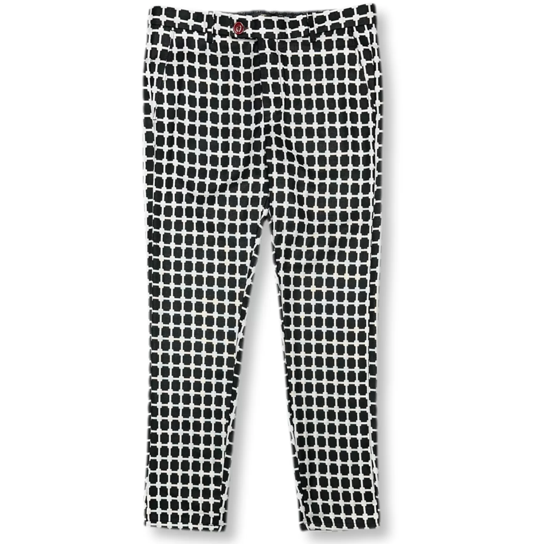 New Edition Fashion Pants | Dress Pants-Duff Skinny Cropped Pants Black/White