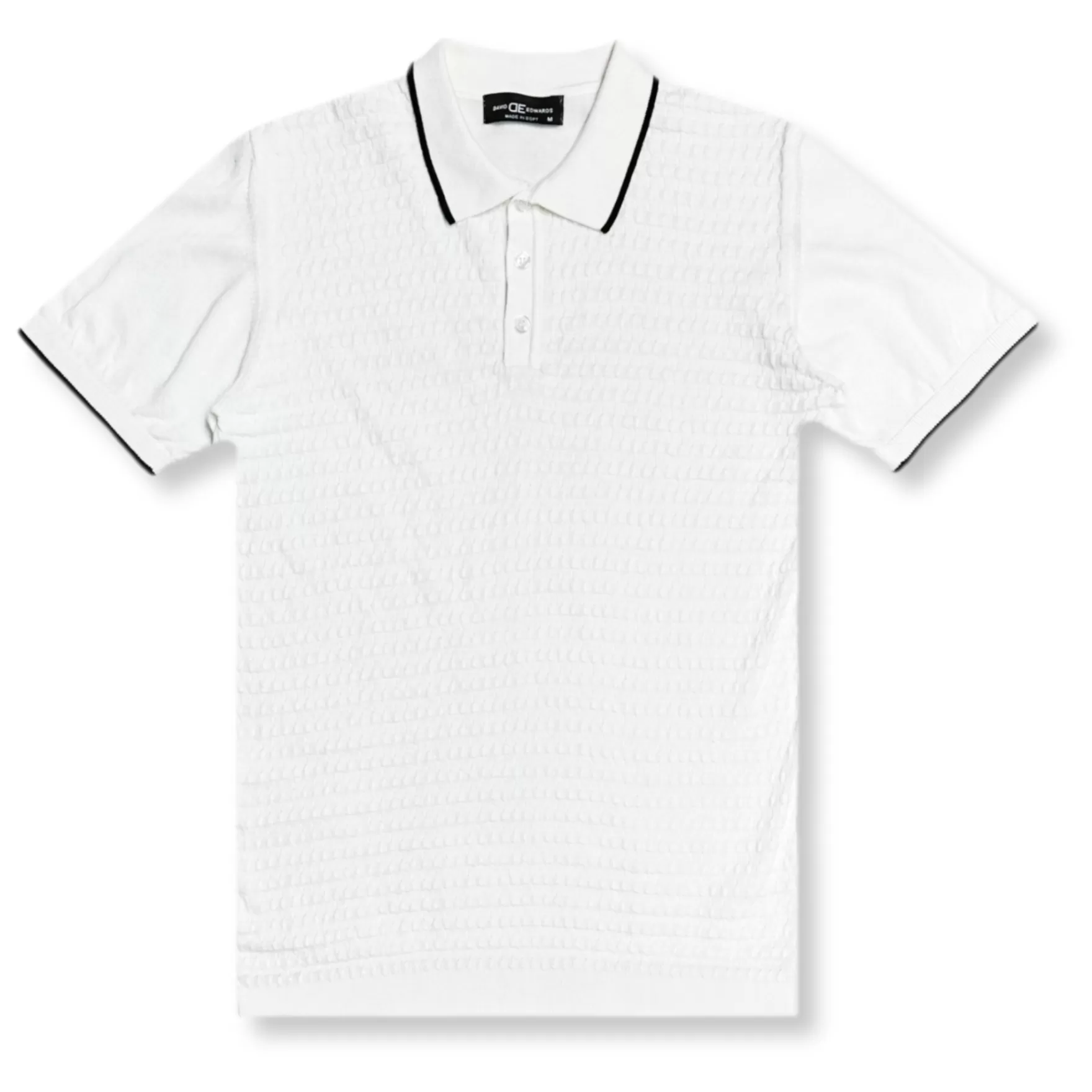 Needle & Thread Polos-Duhart Knitted Polo Shirt White