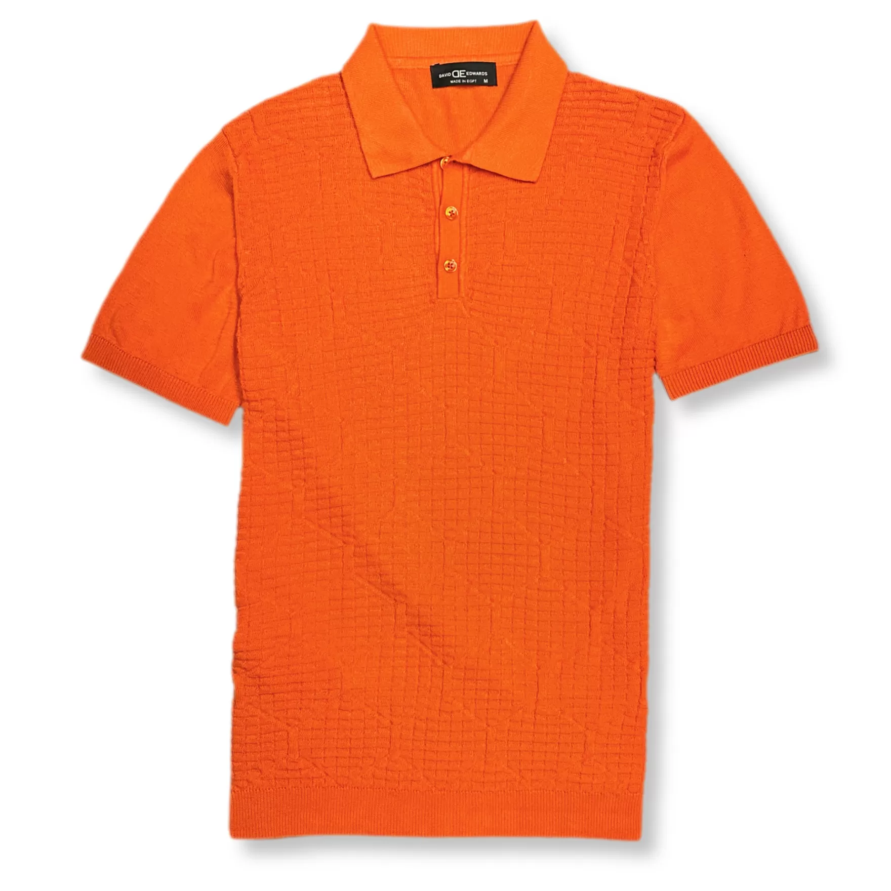 New Edition Fashion Button Downs | Polos-Dunbar Knitted Polo Shirt Orange