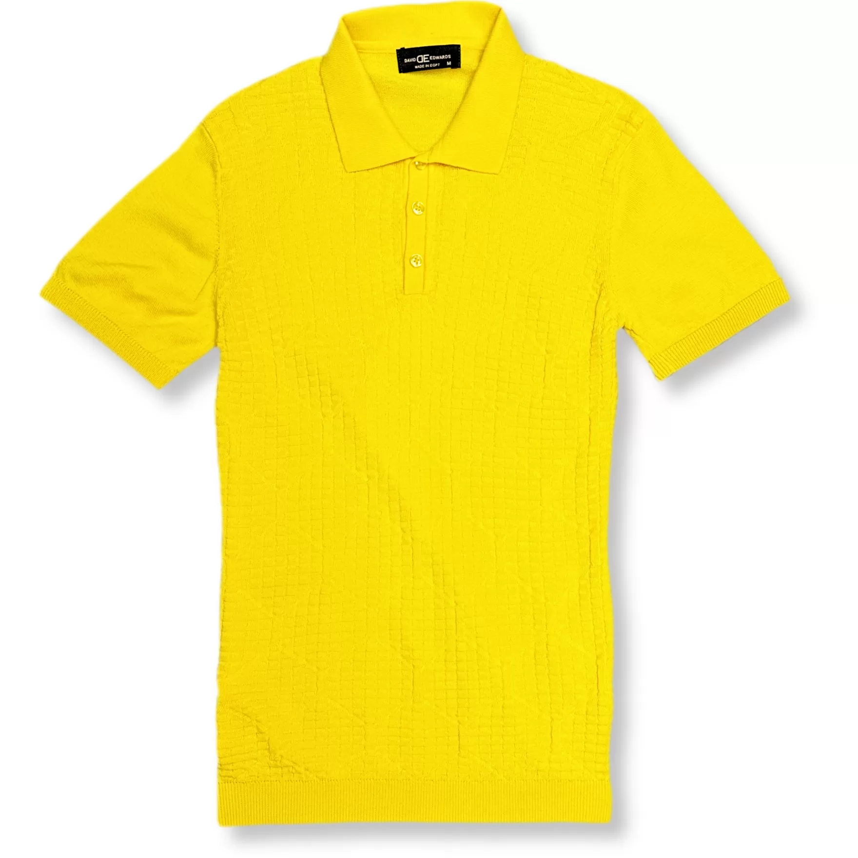 Needle & Thread Polos-Dunbar Knitted Polo Shirt Yellow