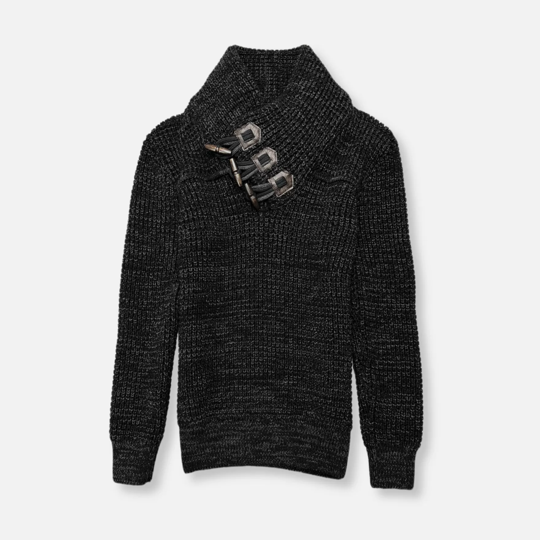 New Edition Fashion Sweaters-Dunworth Cable Knit Pullover Sweater Black