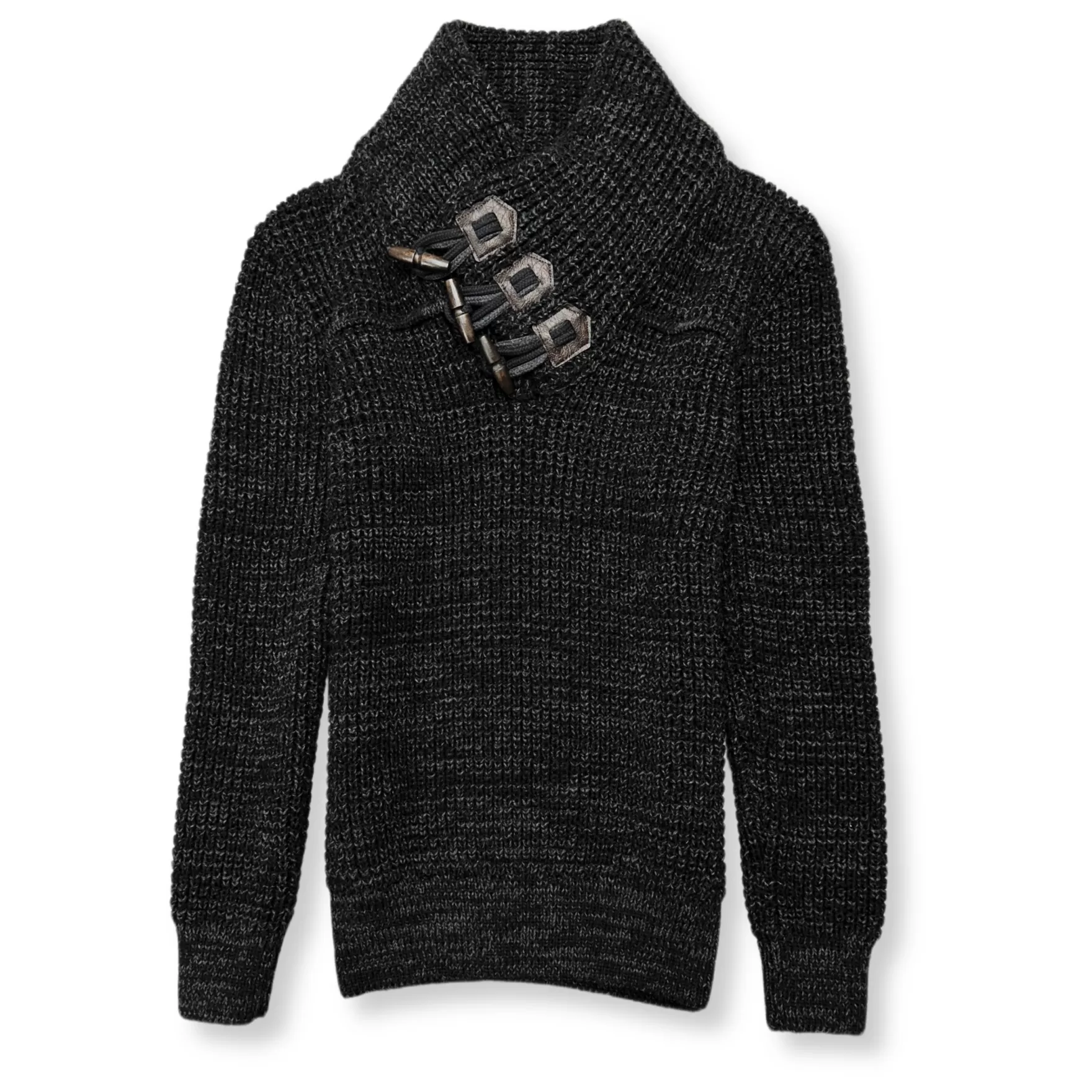 New Edition Fashion Sweaters-Dunworth Cable Knit Pullover Sweater Black