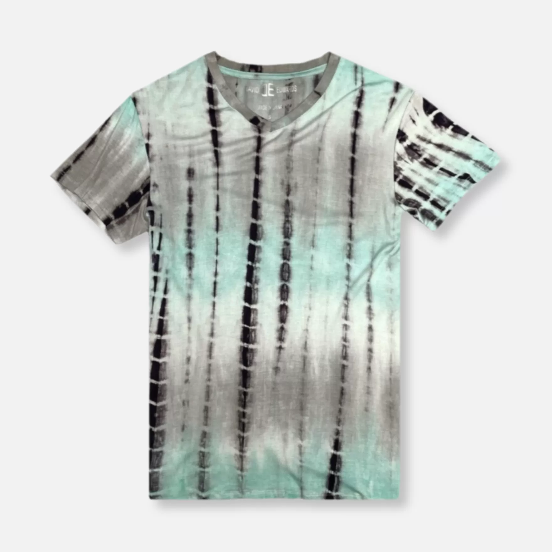 New Edition Fashion T-shirts-Durham V-neck Tie-Dye T-Shirt Turquoise