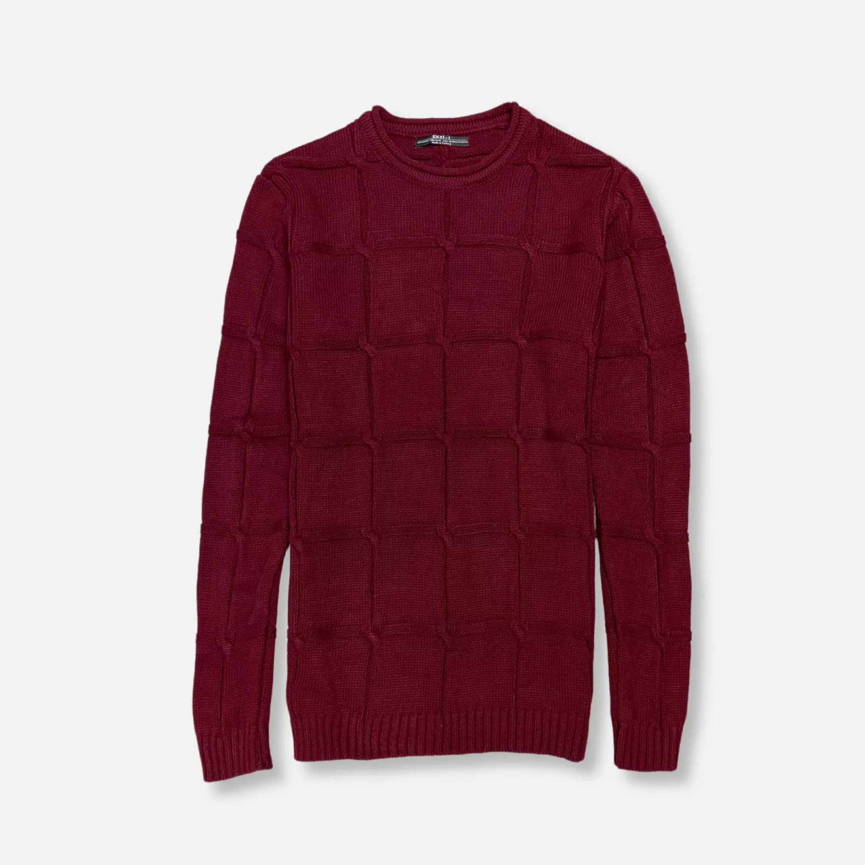 New Edition Fashion Sweaters-Evander Knit Sweater Burgundy