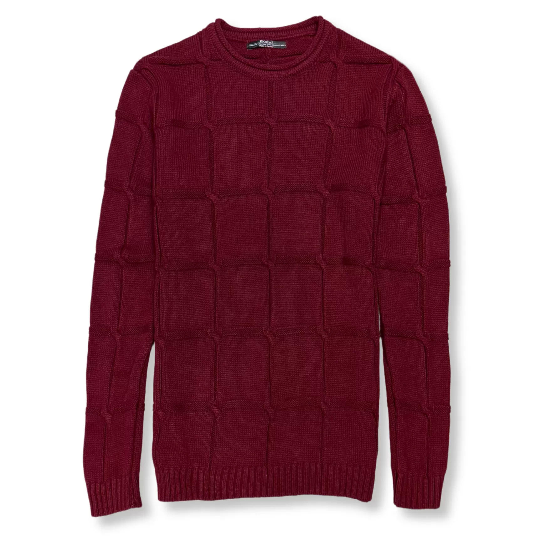 New Edition Fashion Sweaters-Evander Knit Sweater Burgundy