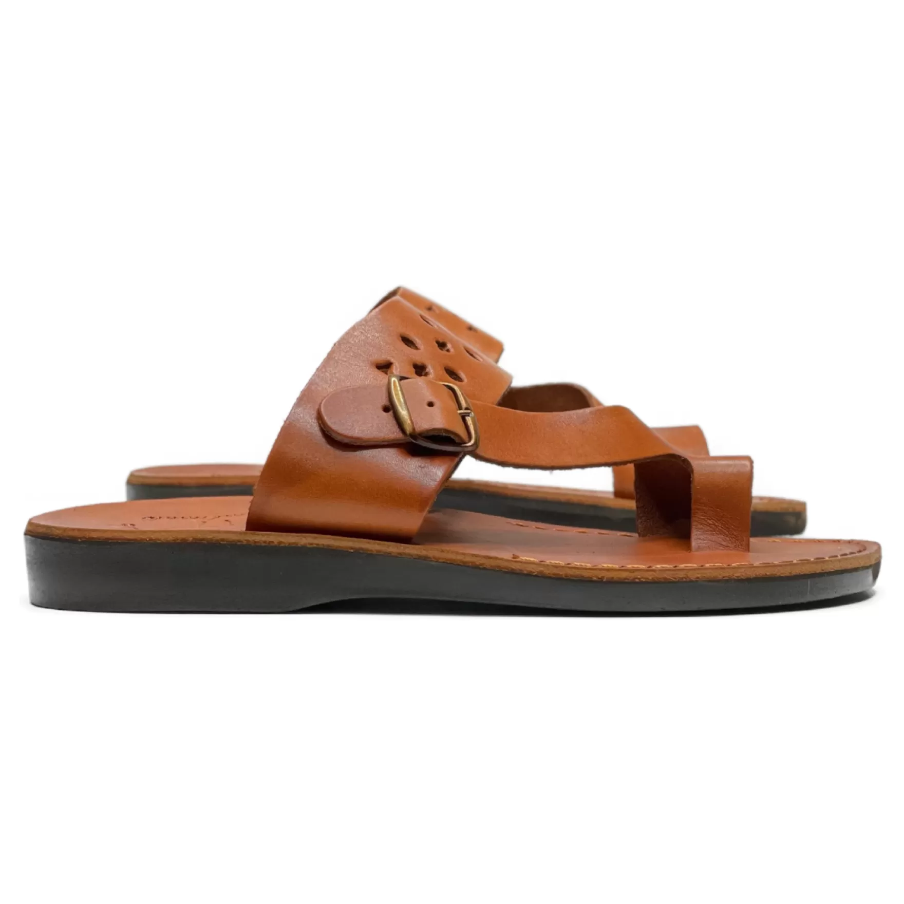 New Edition Fashion Sandals & Flip Flops-Ezra Toe Strap Sandal Honey