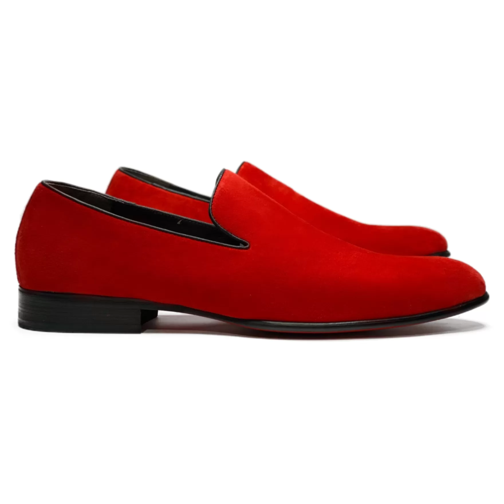 New Edition Fashion Formal Shoes | Loafers & Slip Ons-Francis Sleek Slip On Dress Shoes Red