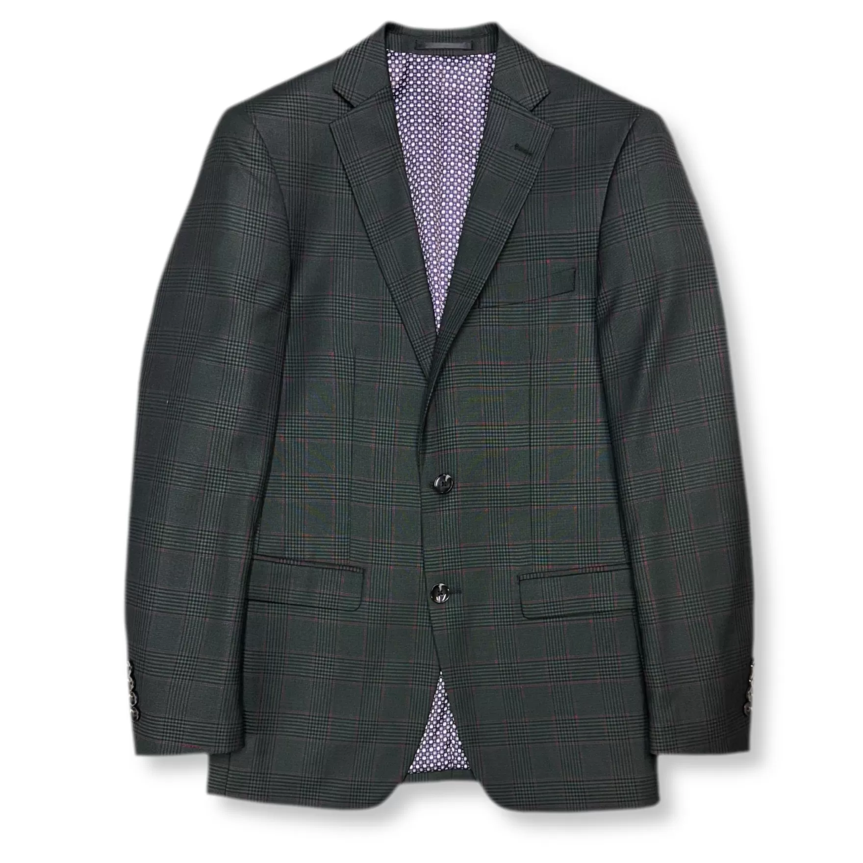 New Edition Fashion Blazers & Sportcoats-Gabbard Plaid Sport Coat Green